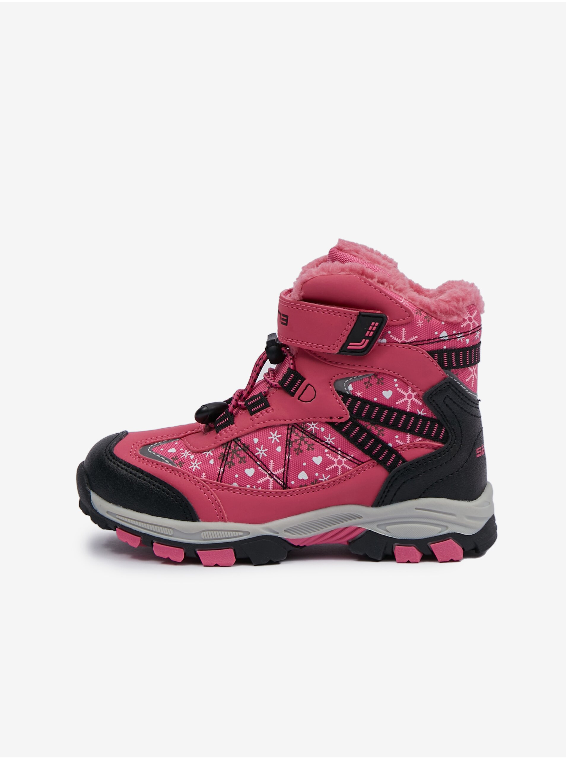 Lacno Ružové dievčenské zimné členkové topánky SAM 73 Synneva