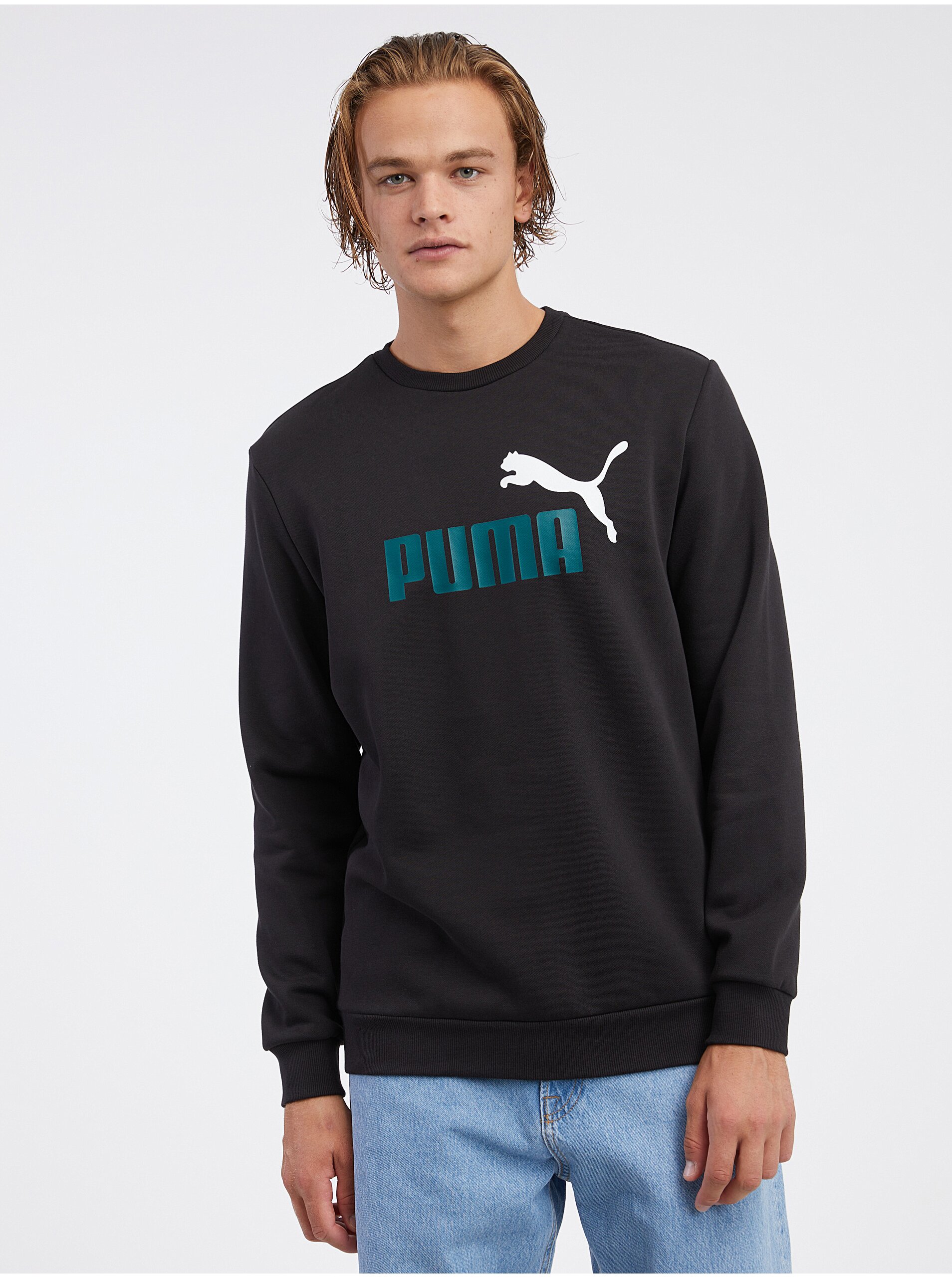 Levně Černá pánská mikina Puma ESS+ 2