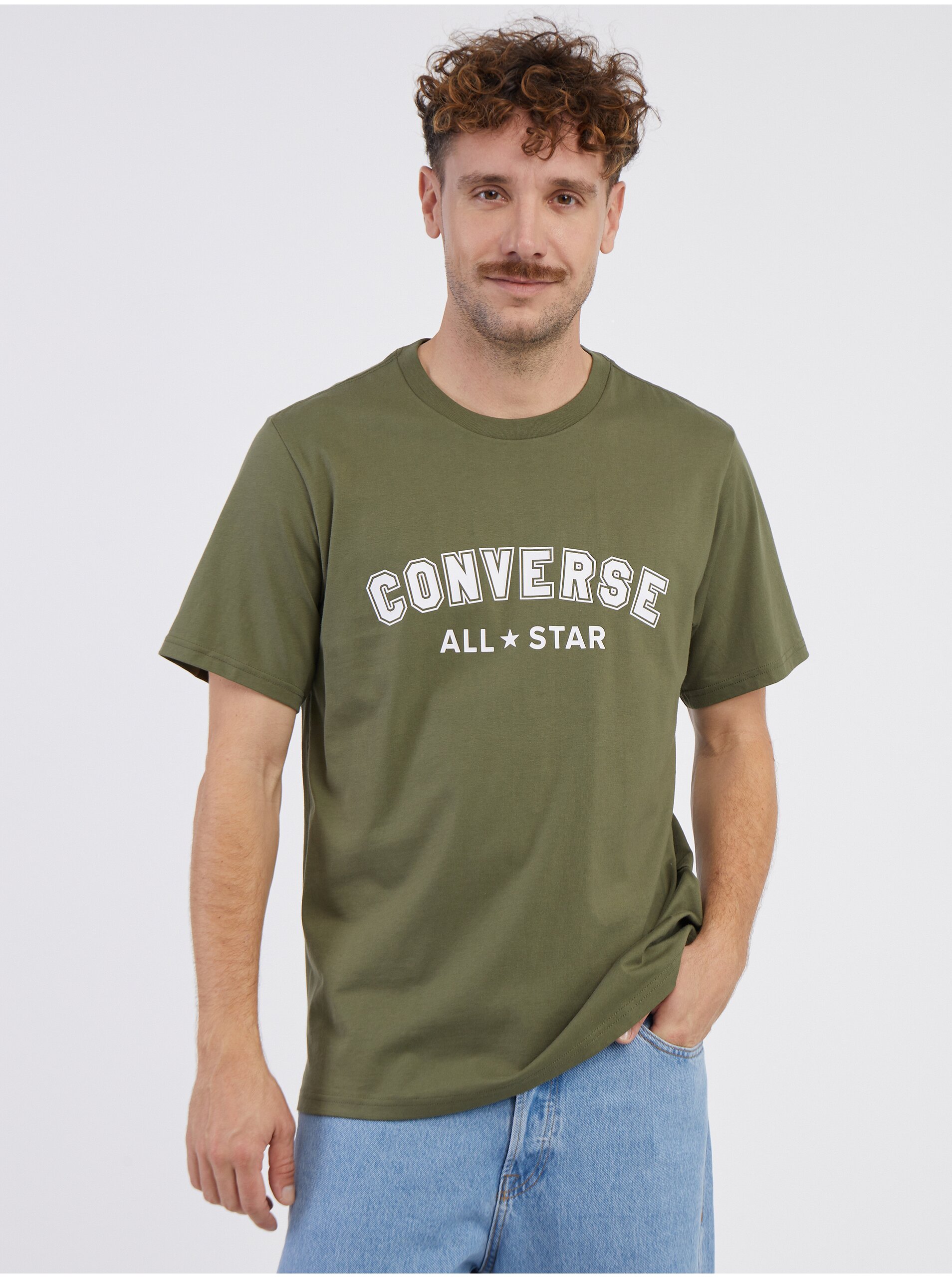 E-shop Khaki unisex tričko Converse Go-To All Star