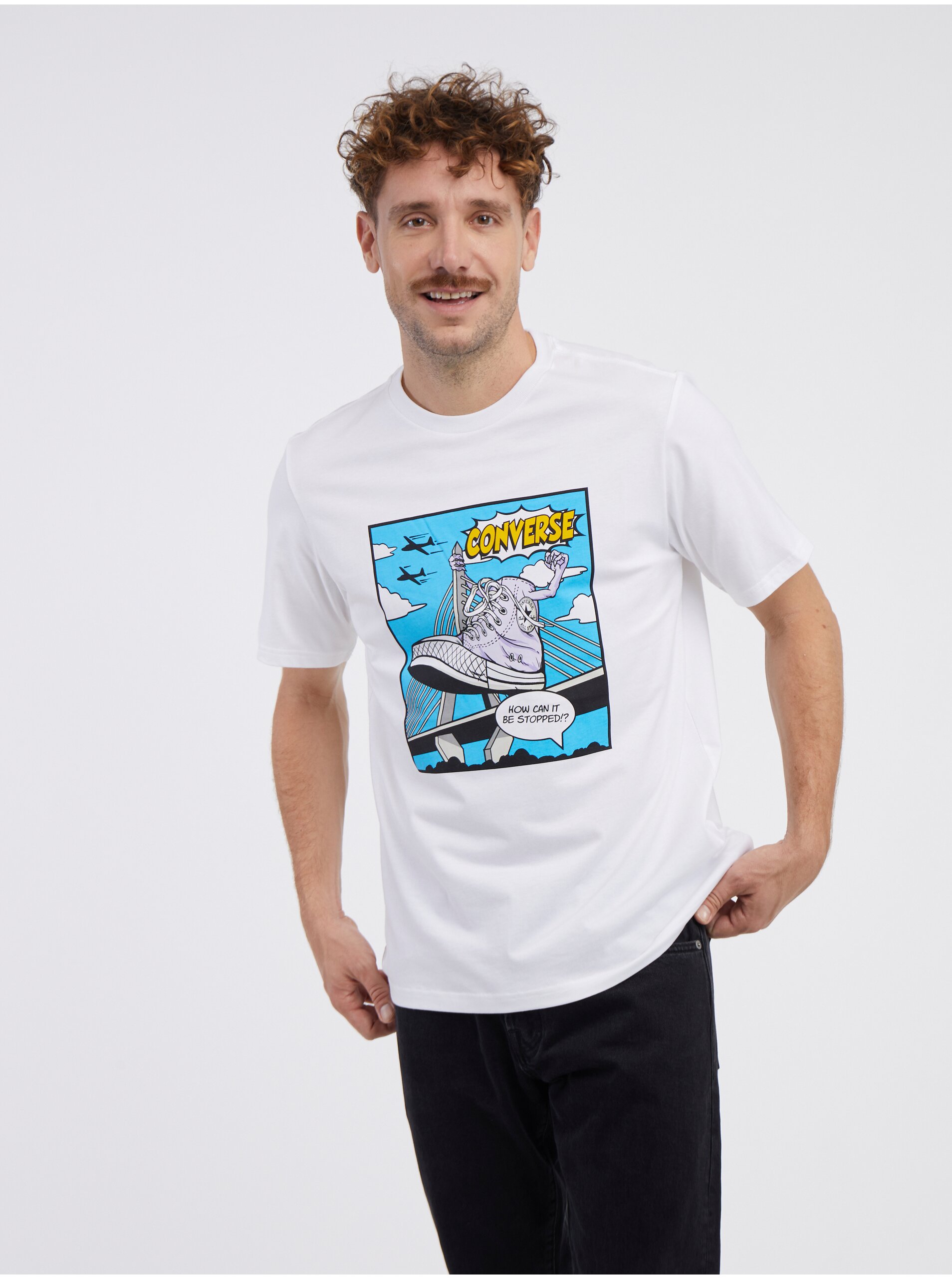 E-shop Biele pánske tričko Converse