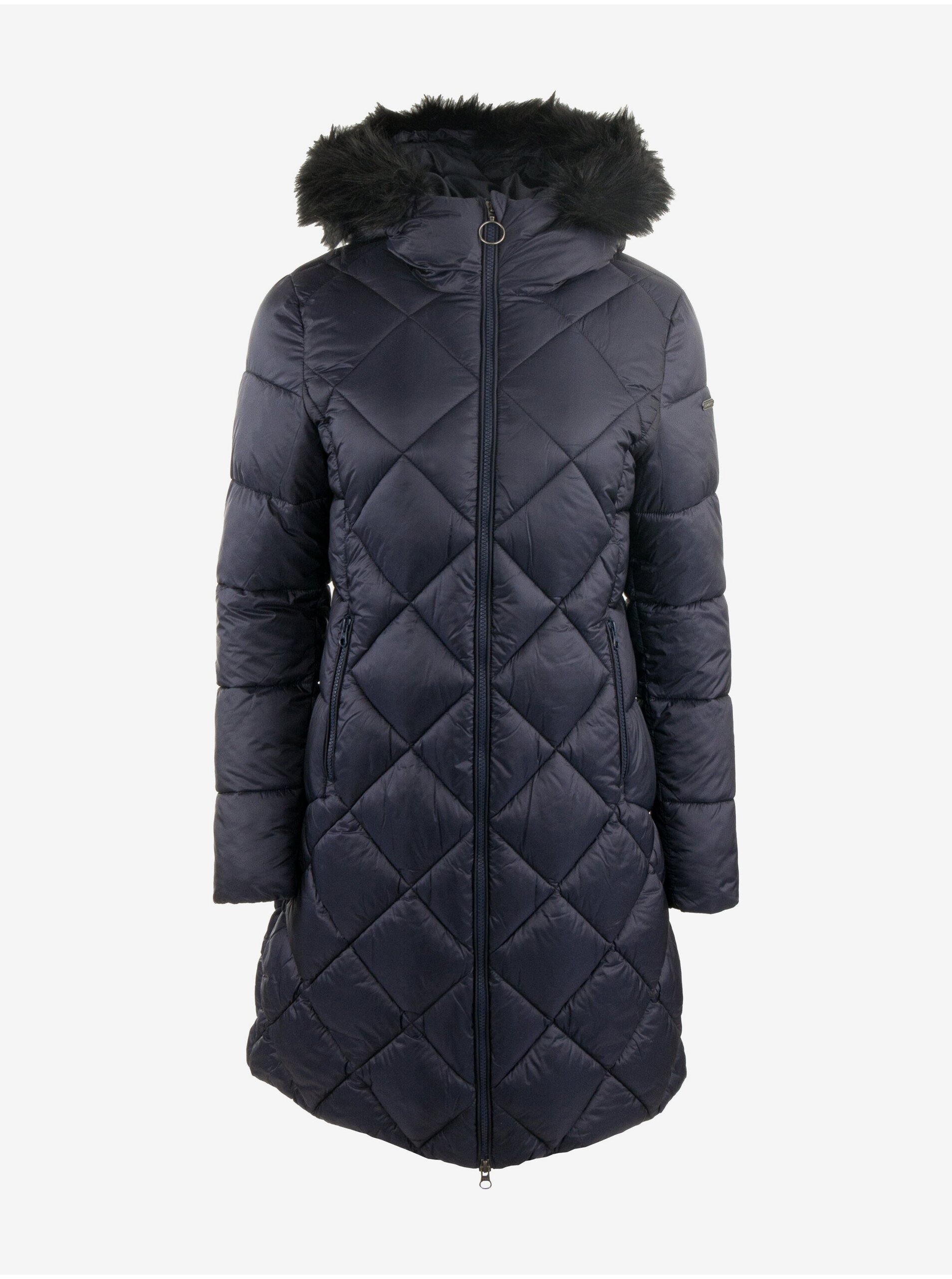 E-shop Tmavě modrý dámský zimní prošívaný kabát ALPINE PRO PEWASA
