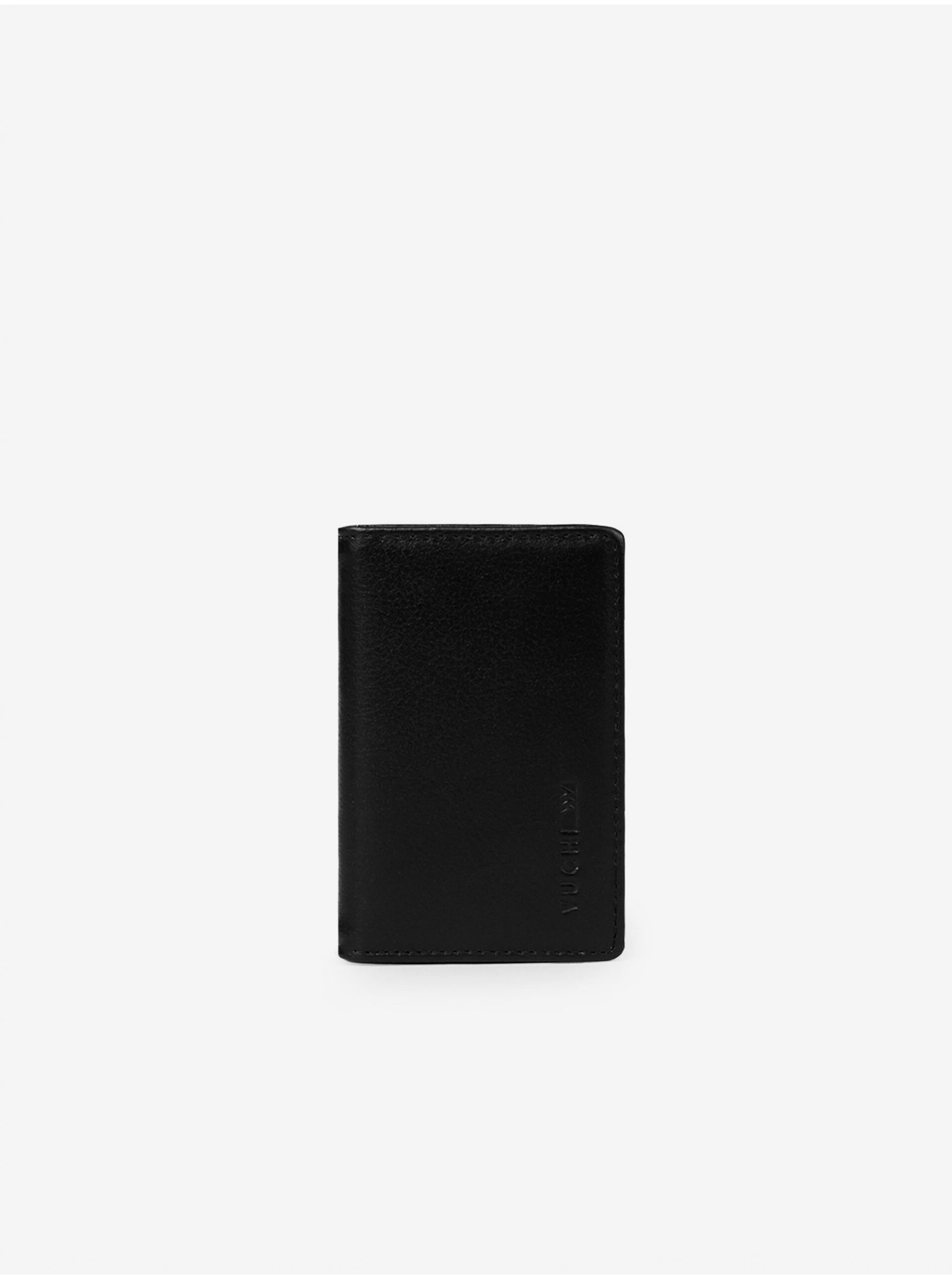 E-shop Čierna pánska kožená peňaženka VUCH Barion Black