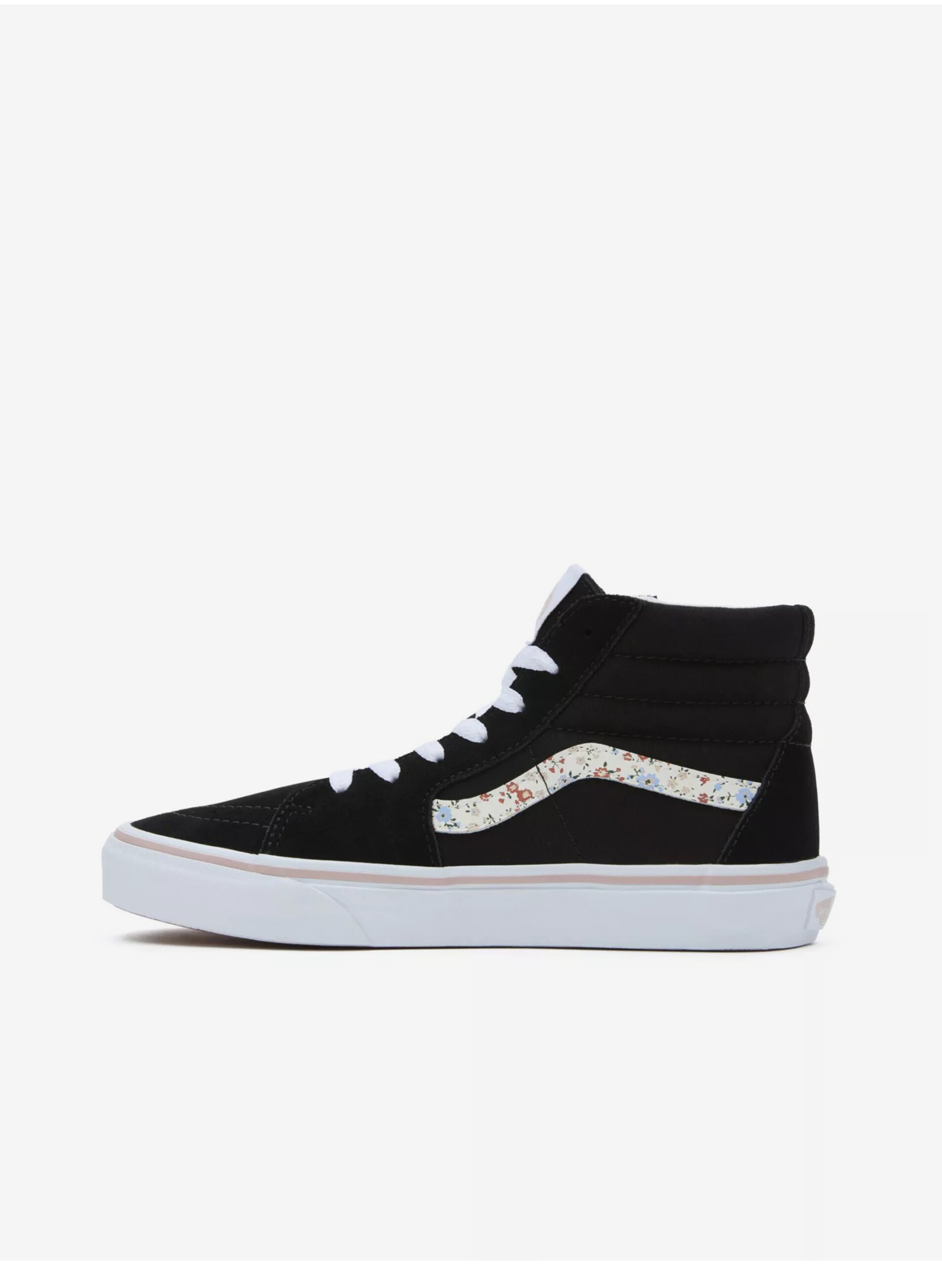 E-shop Černé holčičí kotníkové tenisky VANS JN SK8-Hi