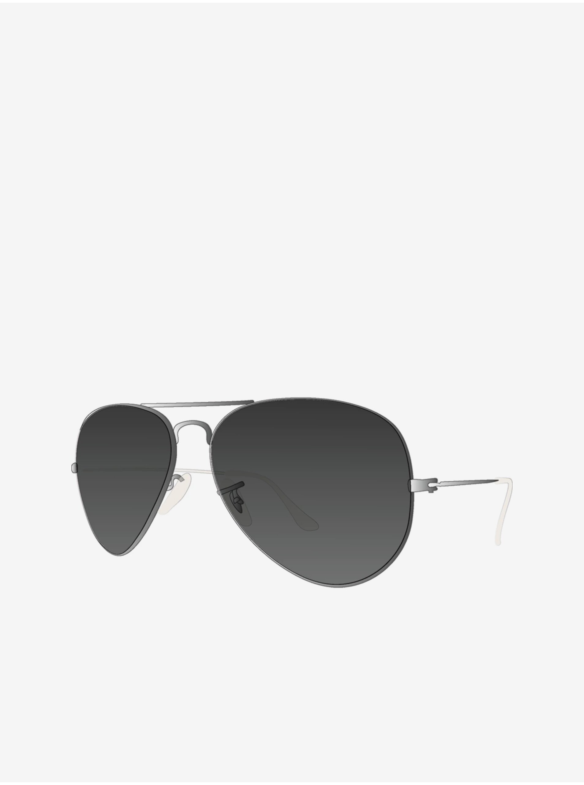 Levně Pánské sluneční brýle s obroučkami ve stříbrné barvě VANS