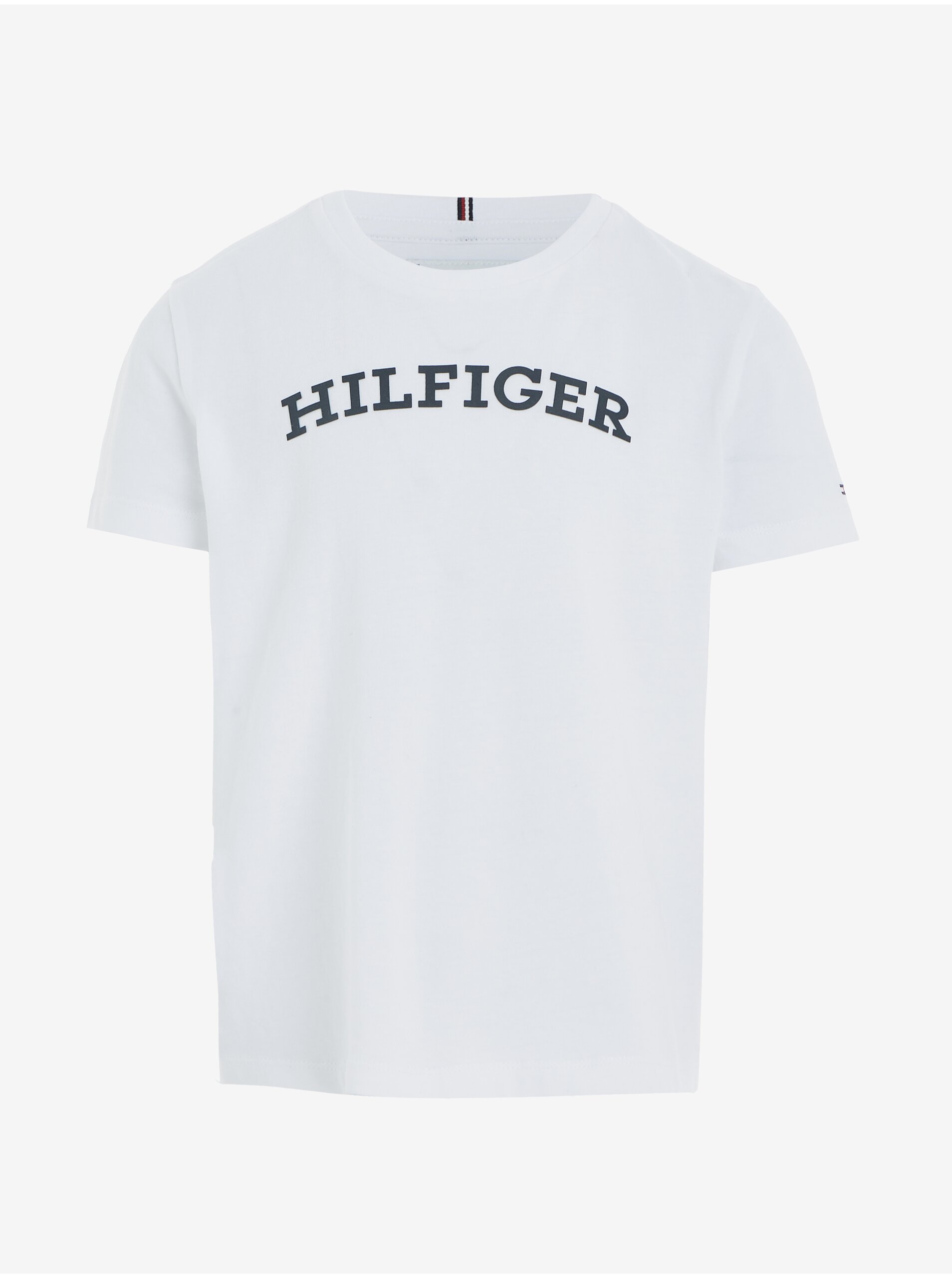 Lacno Biele detské tričko Tommy Hilfiger
