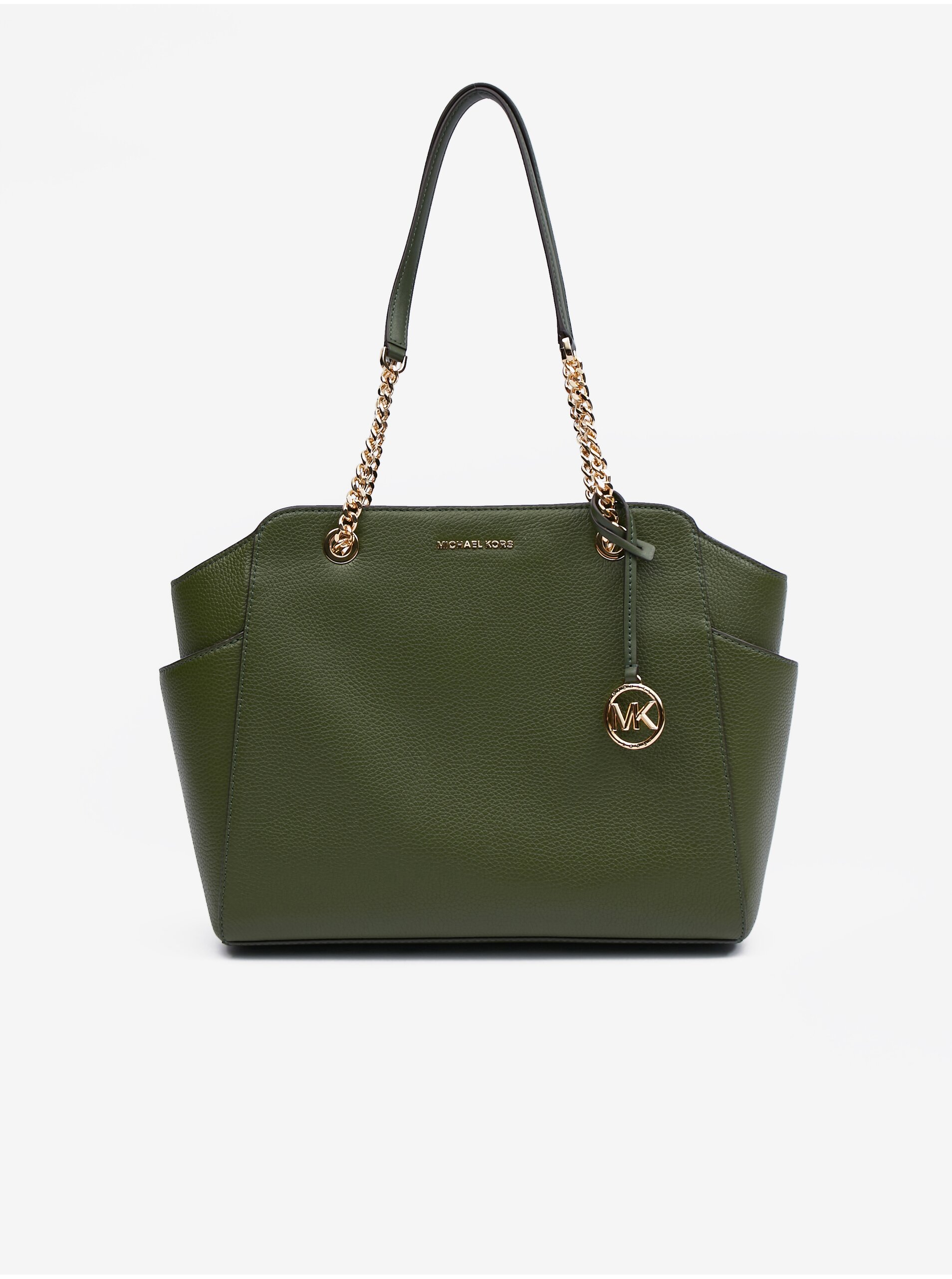 E-shop Zelený dámský kožený shopper Michael Kors