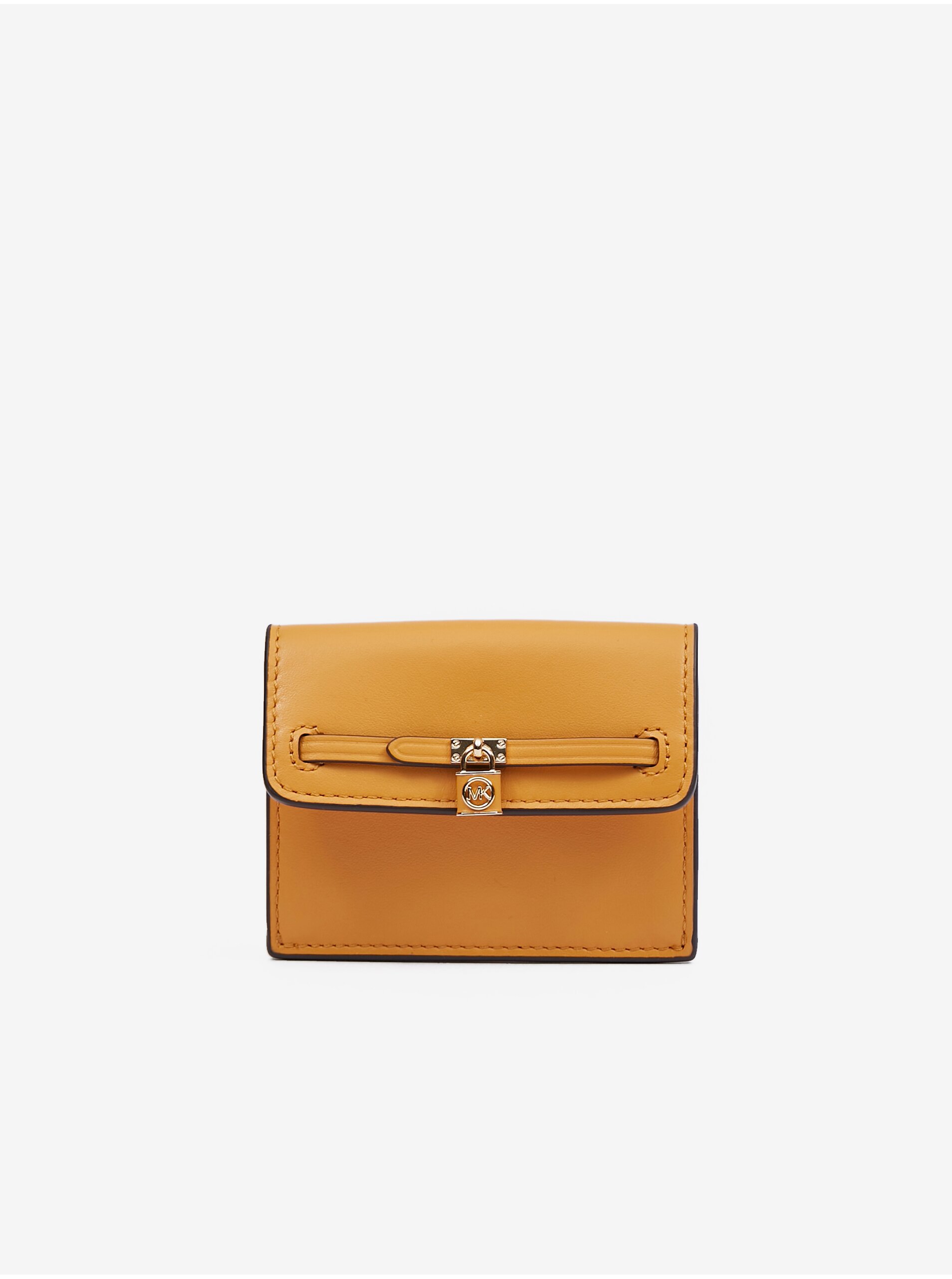 E-shop Oranžová dámska kožená peňaženka Michael Kors