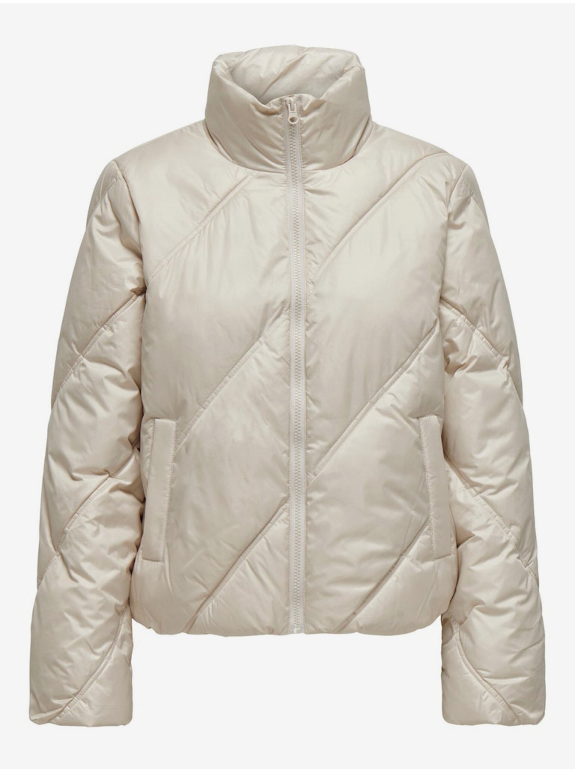 E-shop Krémová dámska prešívaná zimná bunda JDY Verona