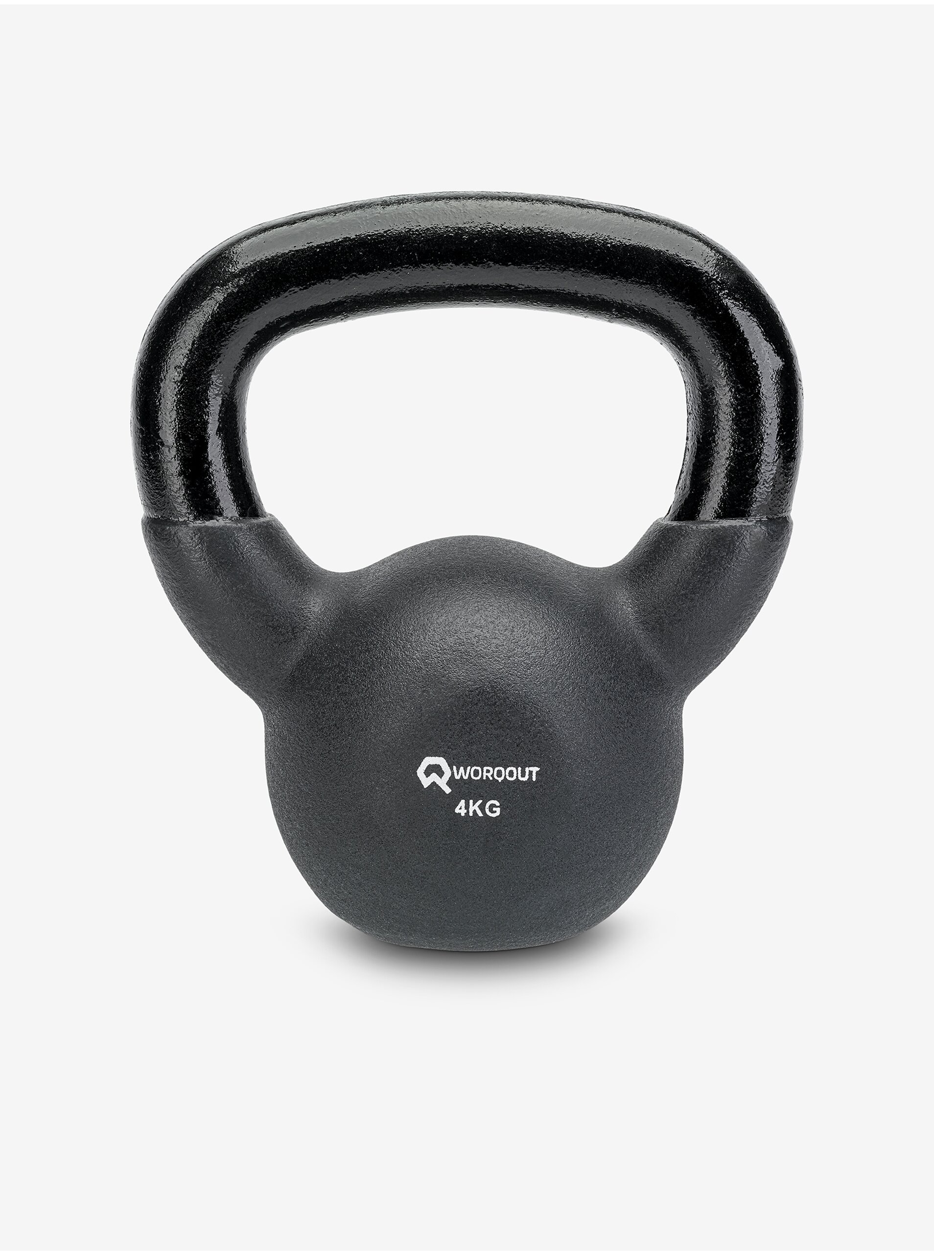 Lacno Čierny kettlebell 4 kg Worqout