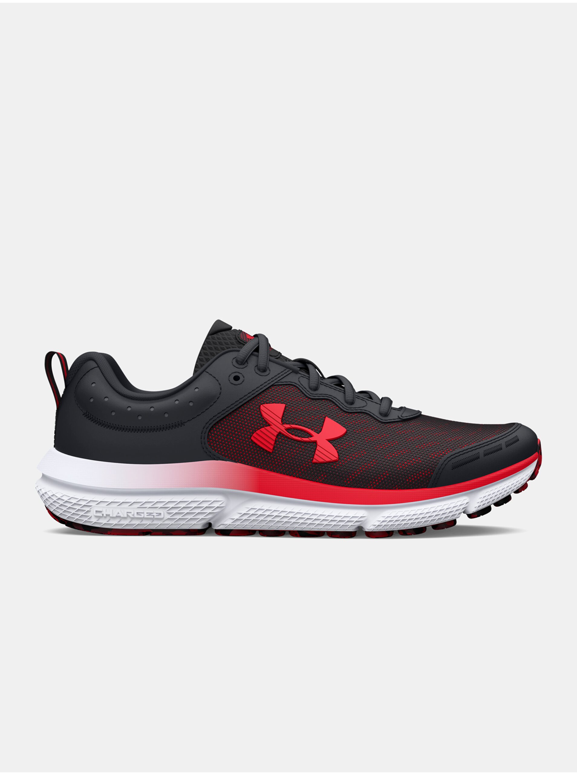 Levně Černé kožené běžecké tenisky Under Armour UA BGS Assert 10