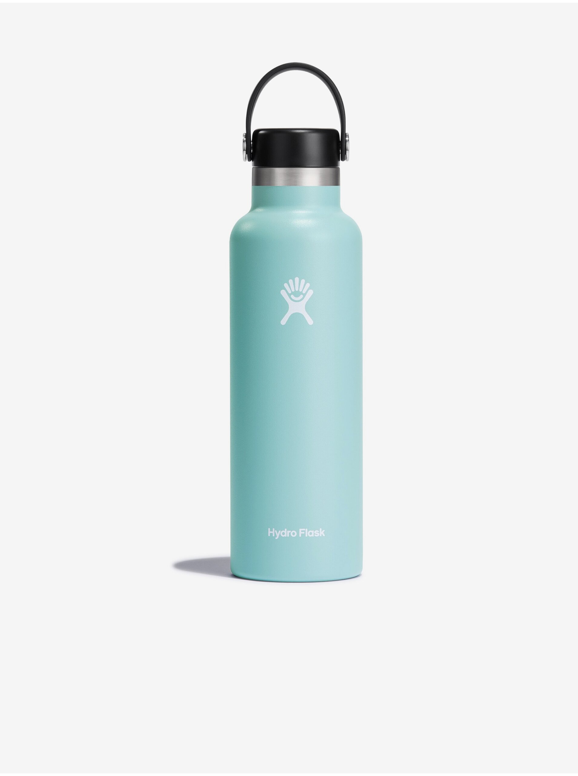 Levně Světle modrá nerezová termolahev Hydro Flask Standard Mouth Flex Cap (621 ml)
