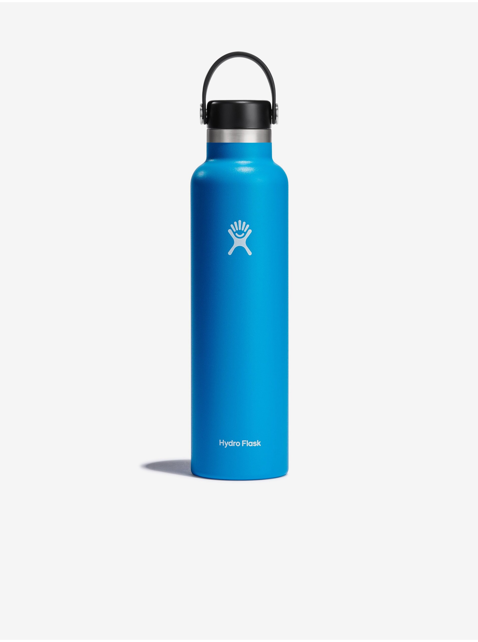 Levně Modrá nerezová termolahev Hydro Flask Standard Mouth Flex Cap (709 ml)