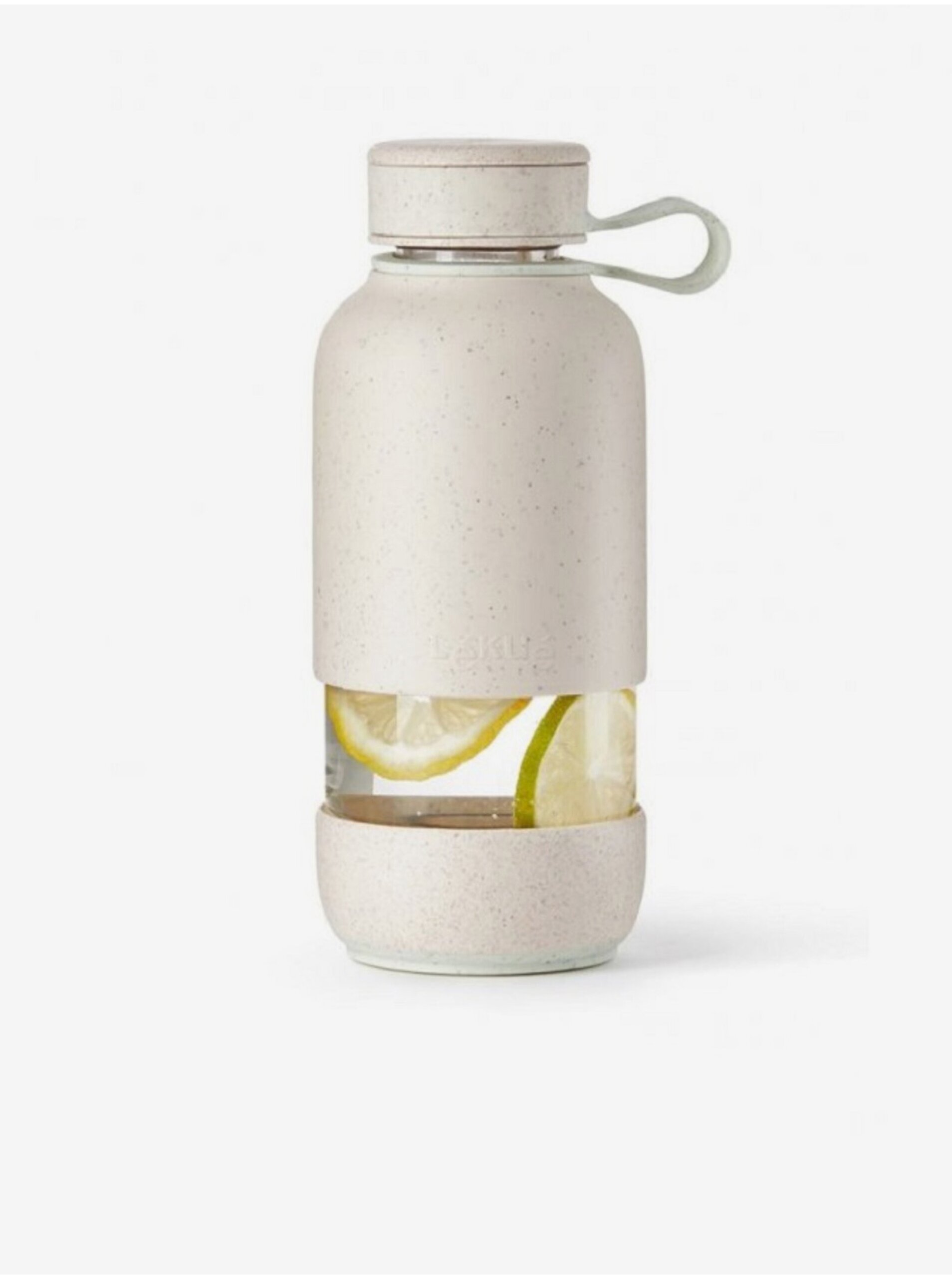 Levně Krémová láhev na vodu Lékué Bottle To Go Organic 600 ml