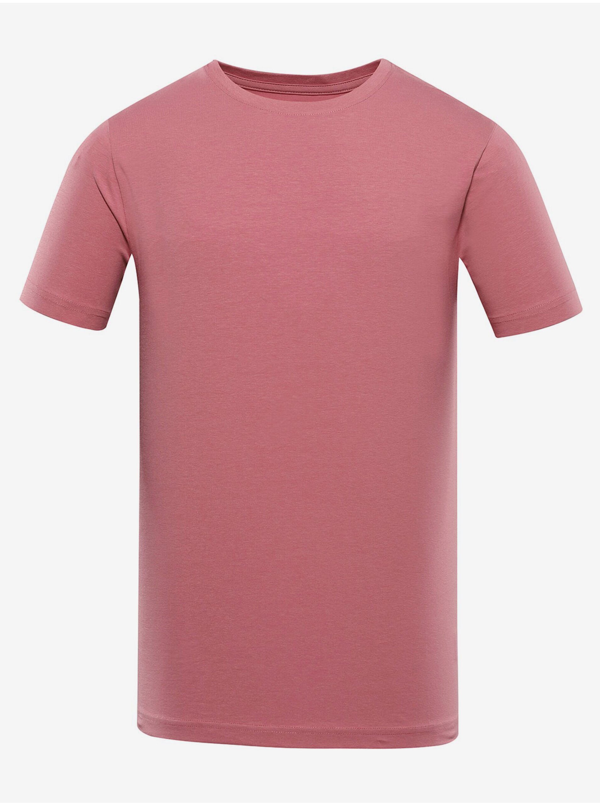 E-shop Starorůžové pánské basic tričko NAX GARAF
