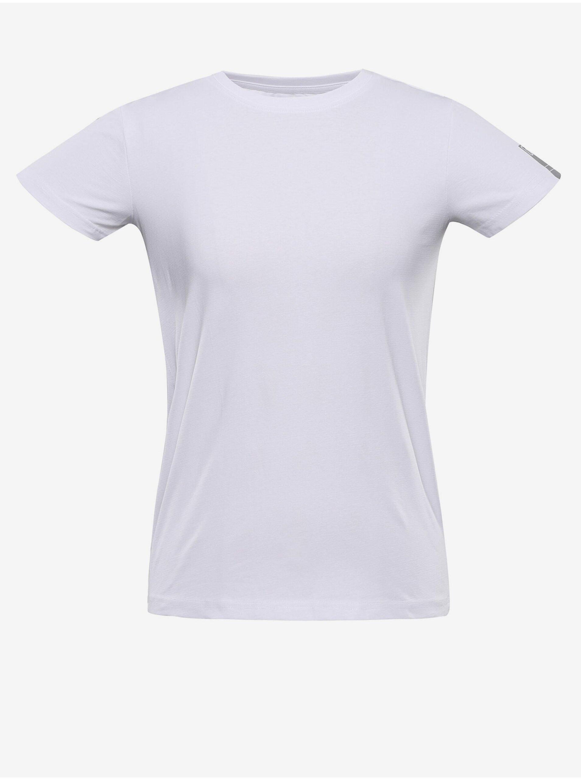 Levně Bílé dámské basic tričko NAX DELENA