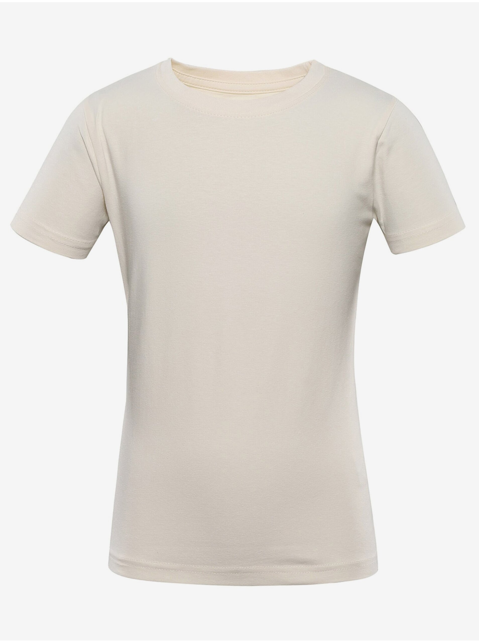 Lacno Krémové detské tričko s potlačou na chrbte NAX ZALDO
