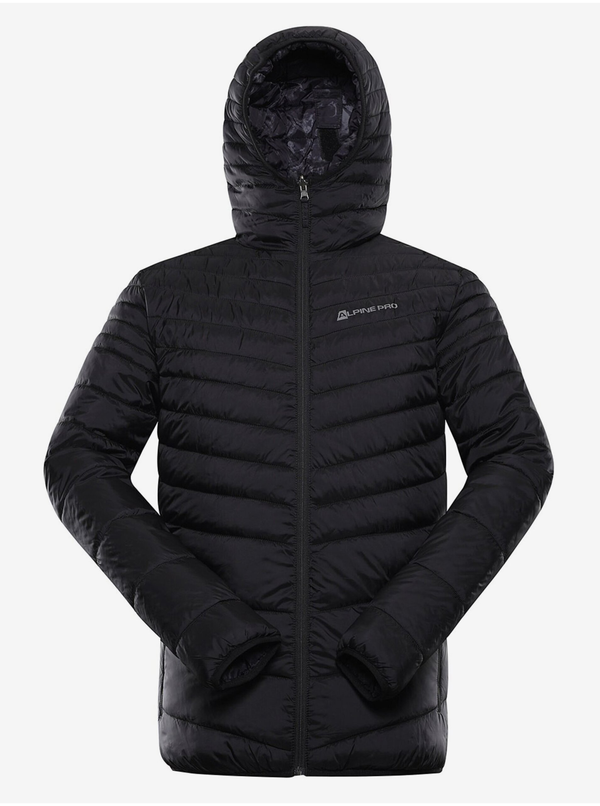 E-shop Čierna pánska obojstranná zimná bunda ALPINE PRE EROM