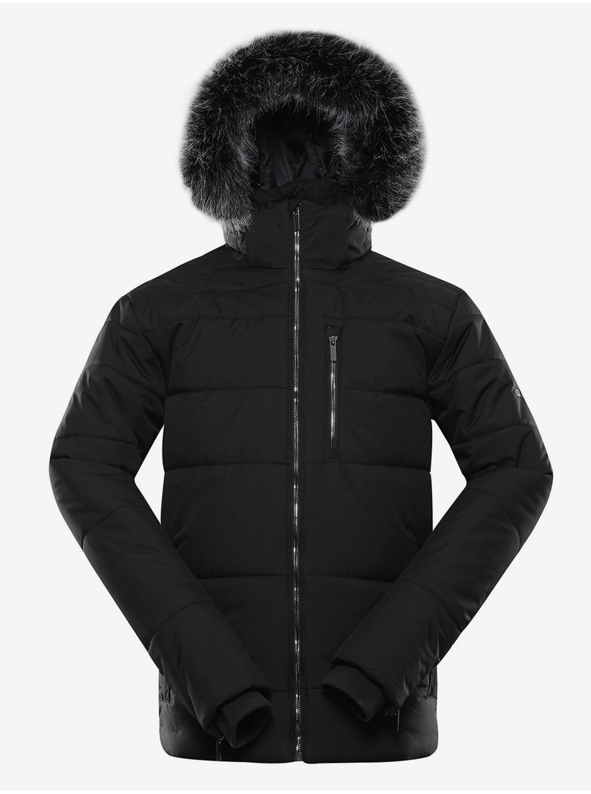 E-shop Čierna pánska zimná bunda ALPINE PRE LODER