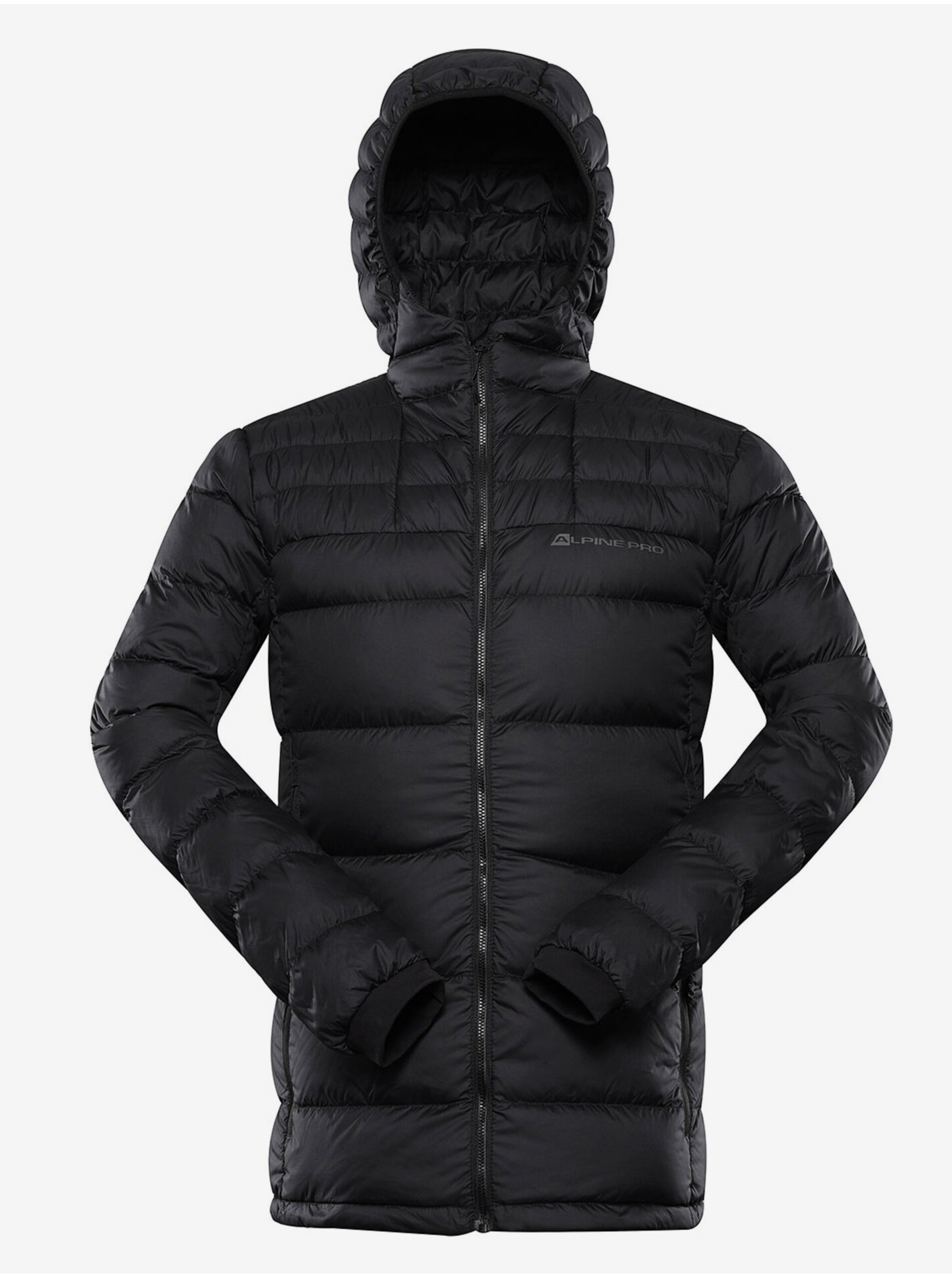 E-shop Černá pánská zimní prošívaná bunda ALPINE PRO ROGIT