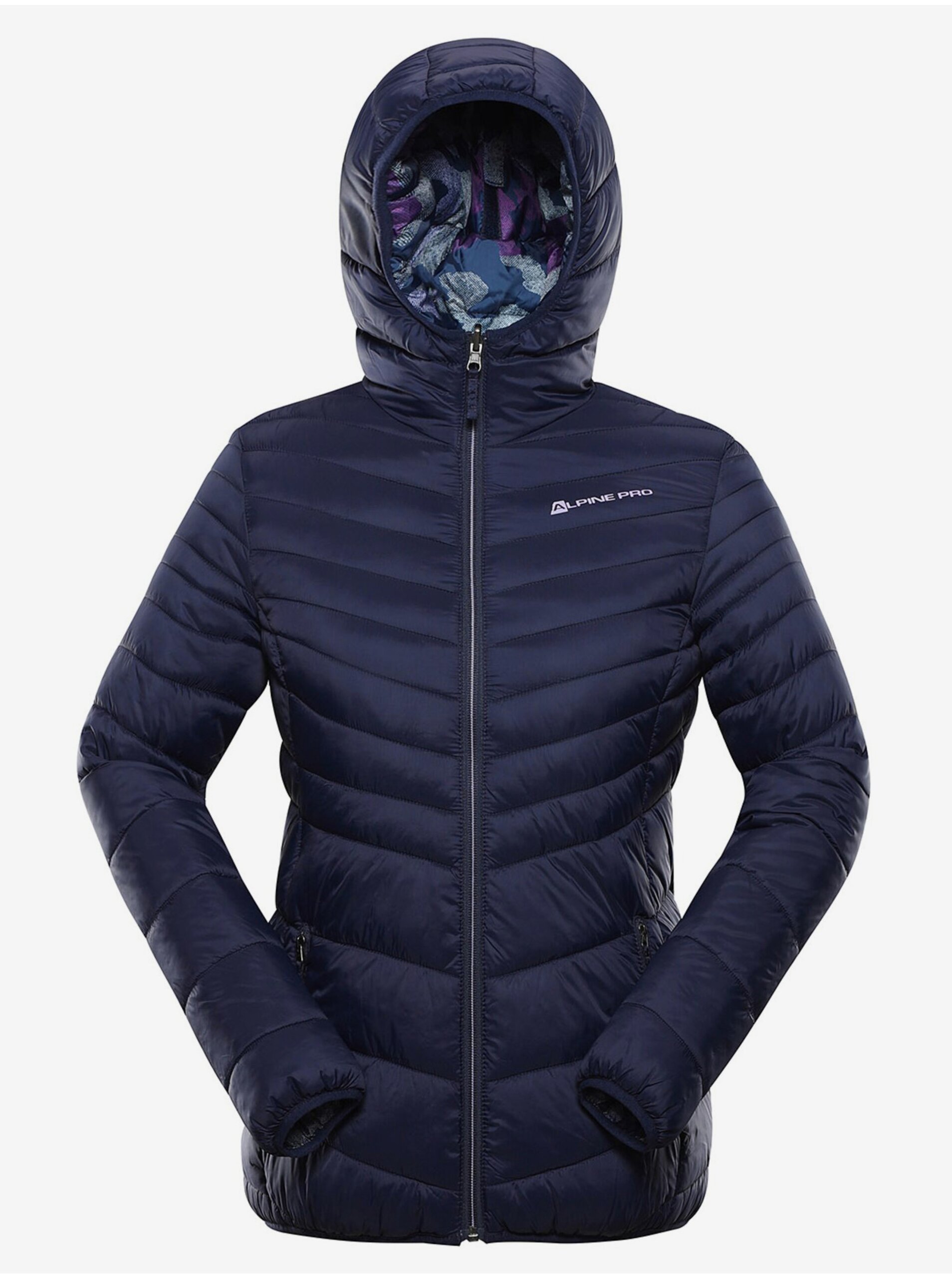 E-shop Tmavě modrá dámská oboustranná zimní prošívaná bunda ALPINE PRO EROMA