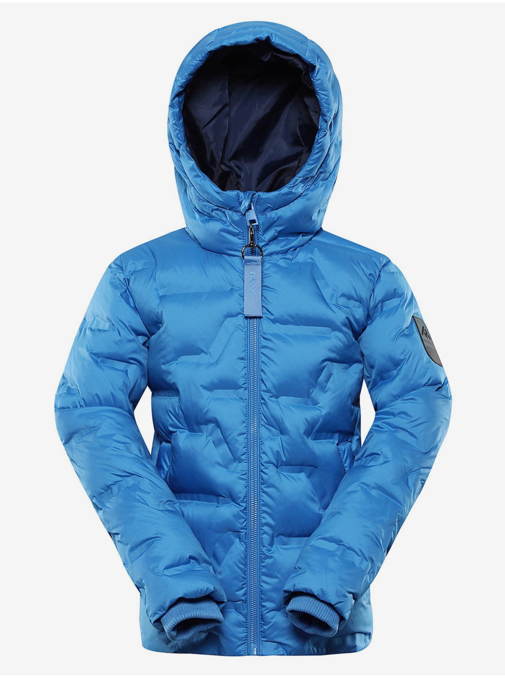 Levně Modrá dětská zimní bunda NAX RAFFO