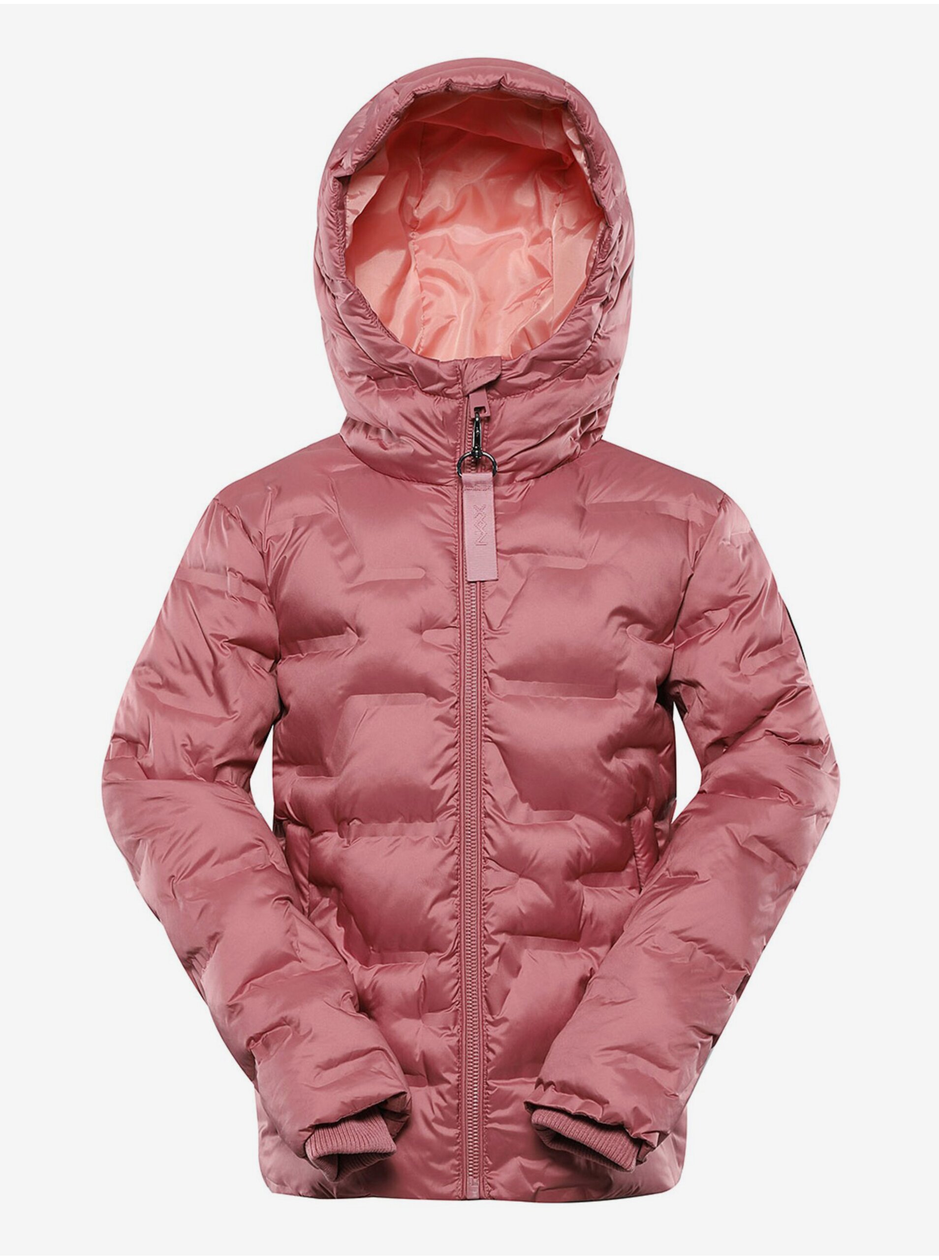 Levně Růžová dětská zimní bunda NAX RAFFO