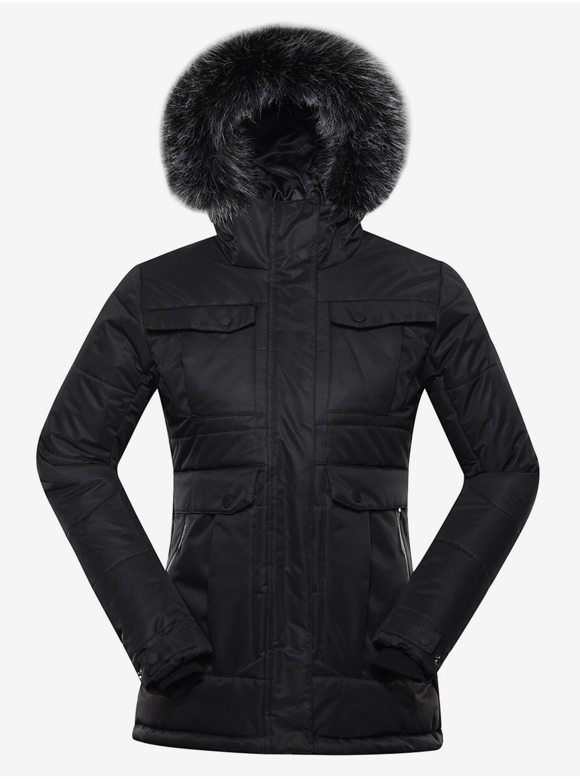 E-shop Černá dámská zimní bunda ALPINE PRO EGYPA