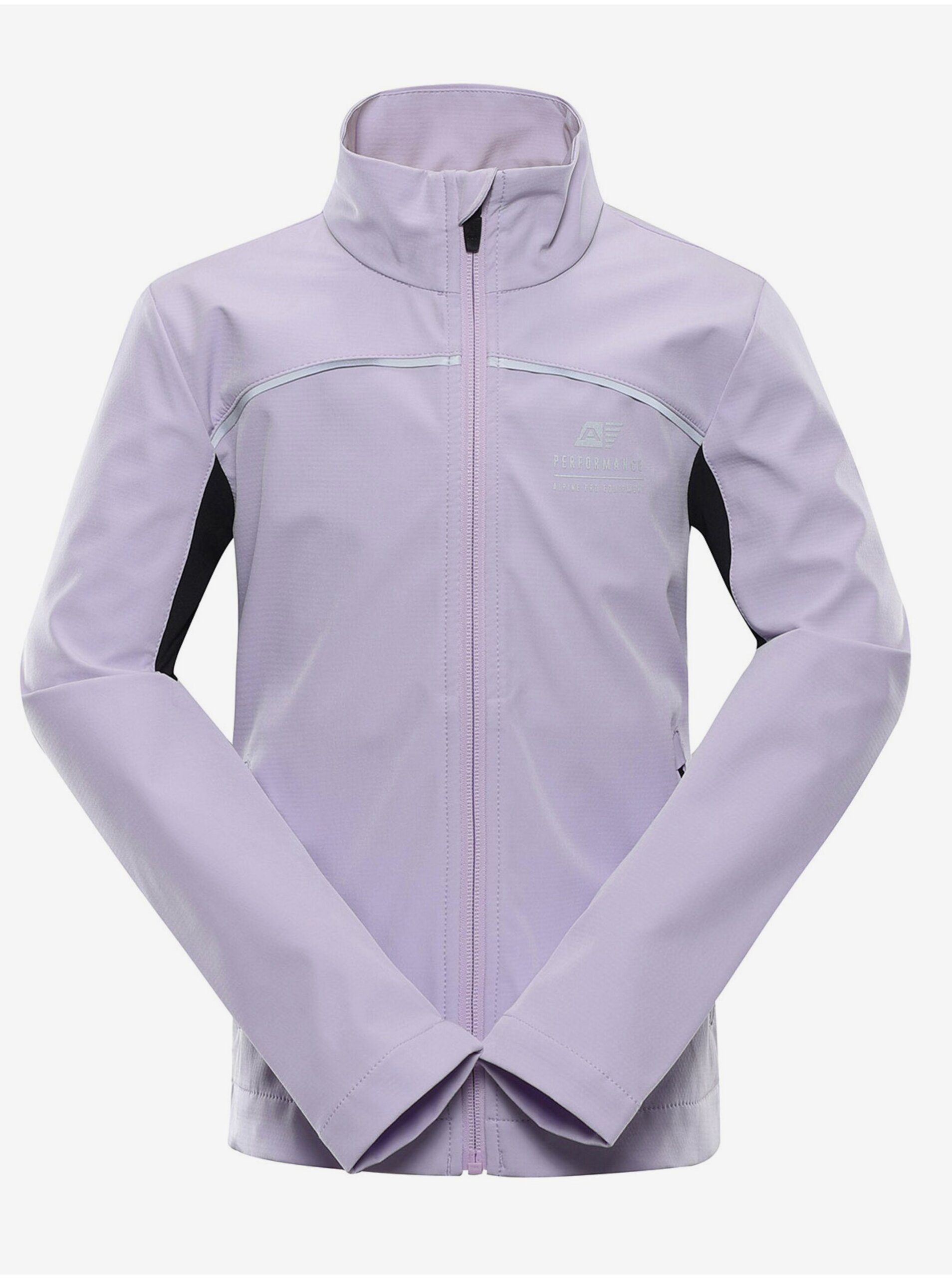 E-shop Svetlo fialová dievčenská softshellová bunda ALPINE PRO Geroco