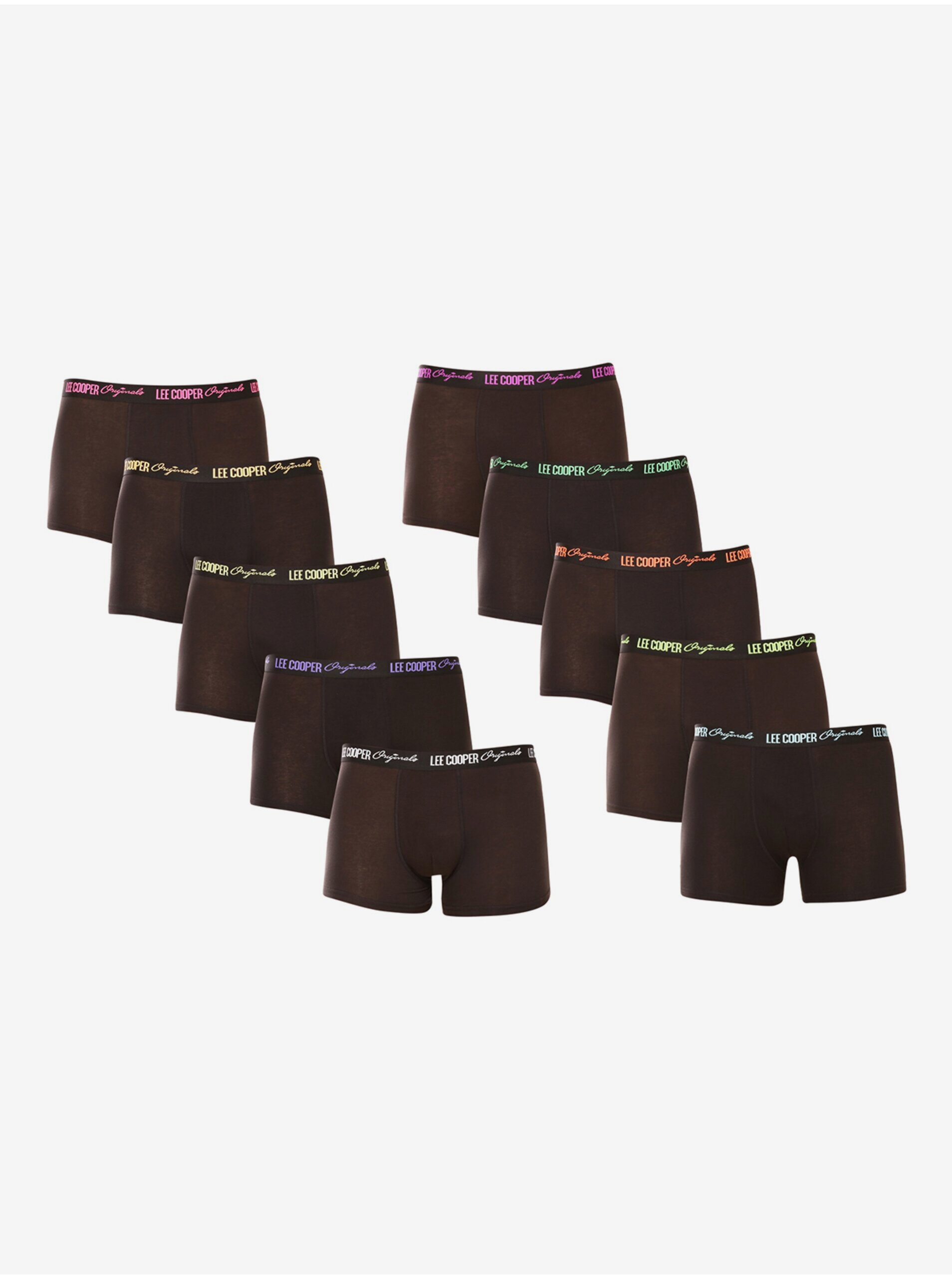 E-shop Sada deseti pánských boxerek v černé barvě Lee Cooper