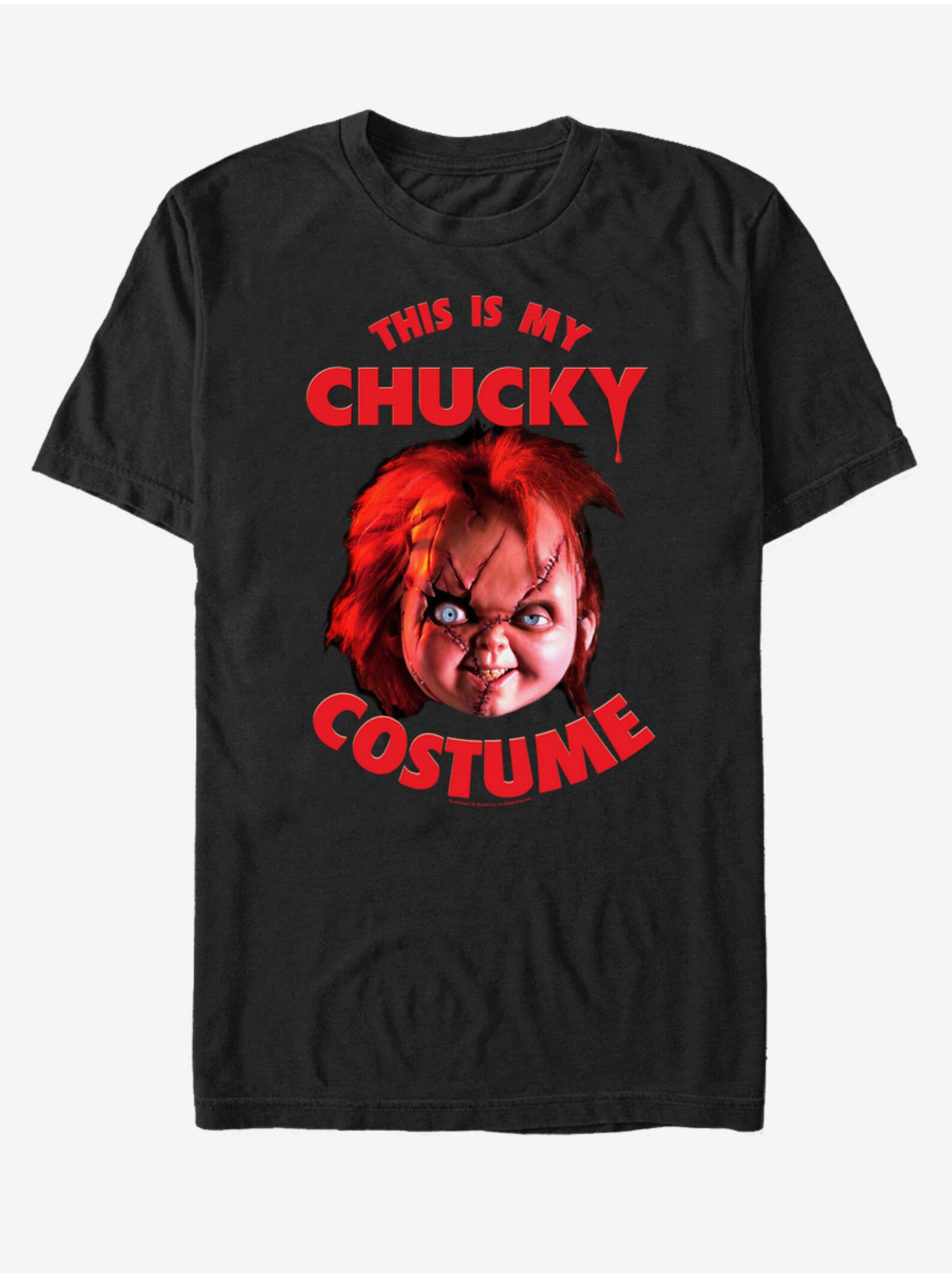 Levně Černé unisex tričko ZOOT.Fan NBCU Chucky Costume