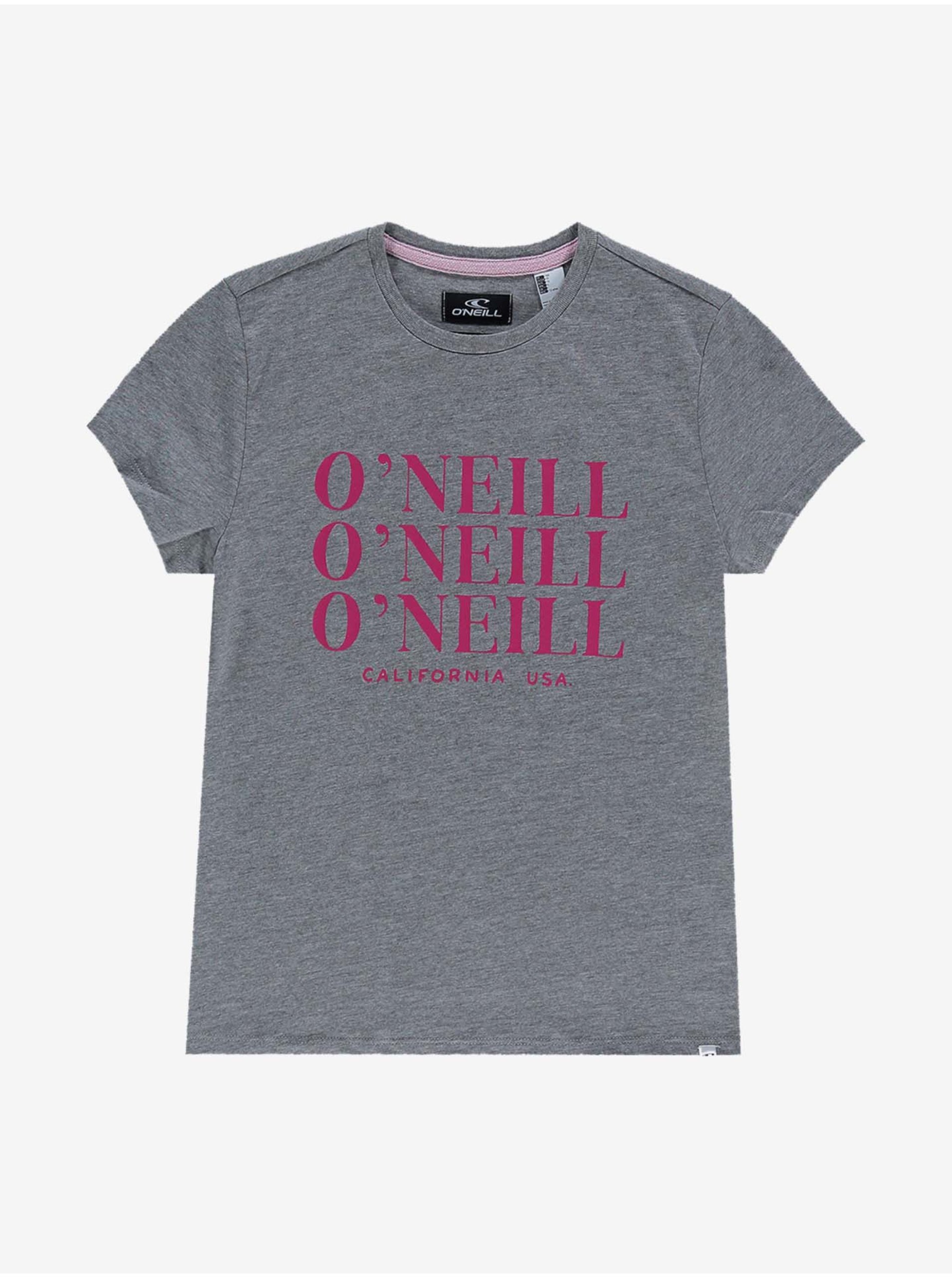 E-shop Šedé holčičí tričko O'Neill All Year