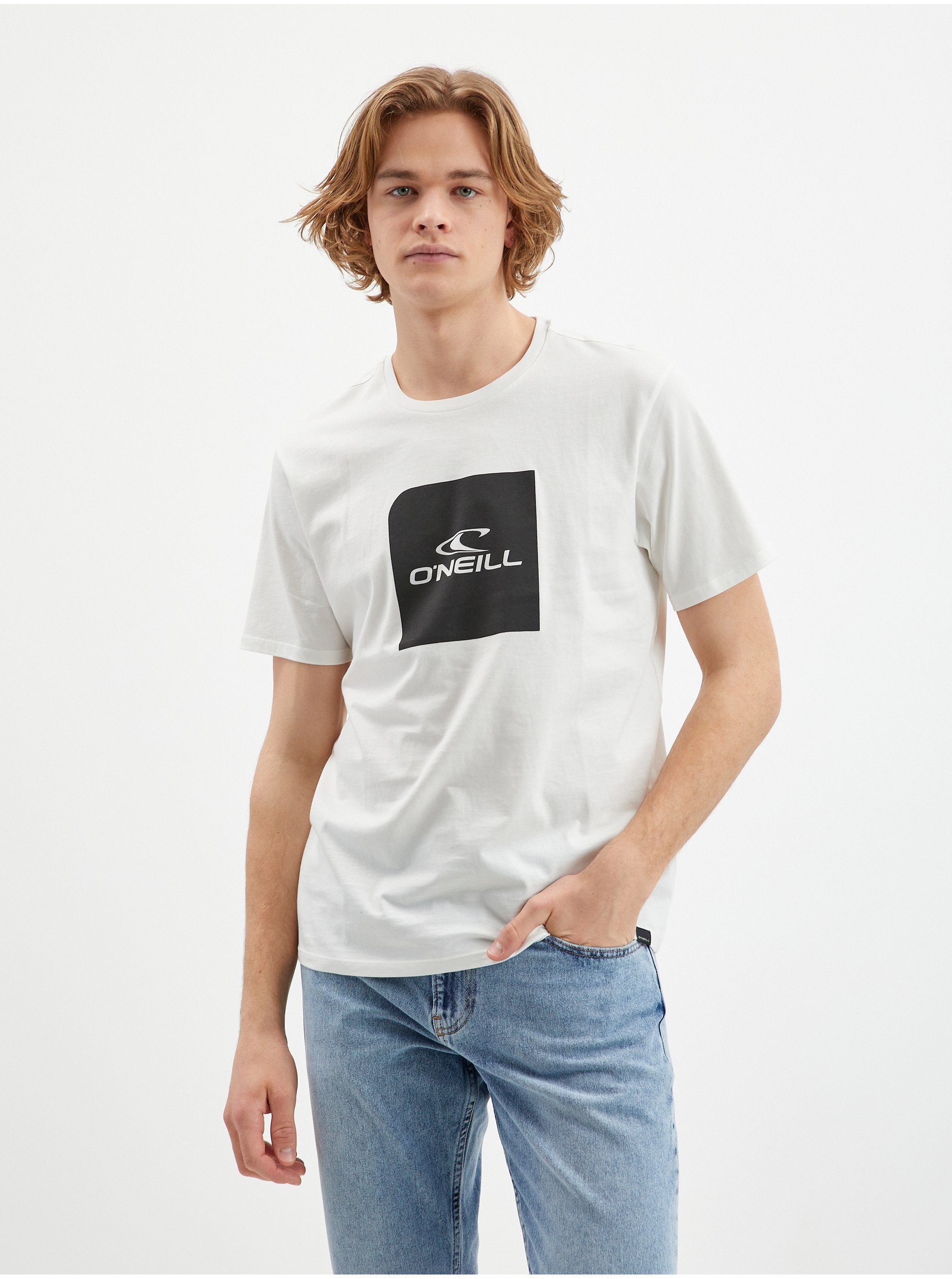 E-shop Bílé pánské tričko O'Neill Cube
