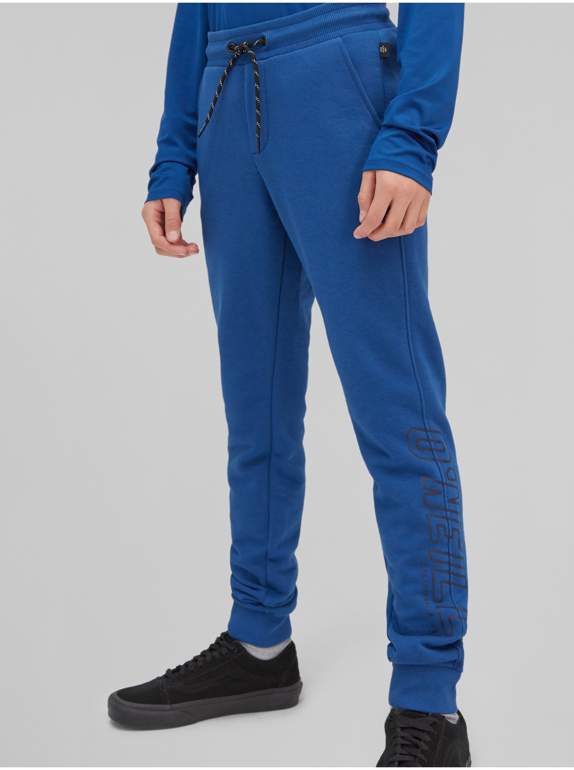 Levně Modré klučičí tepláky s nápisem O'Neill All Year Jogger Pants