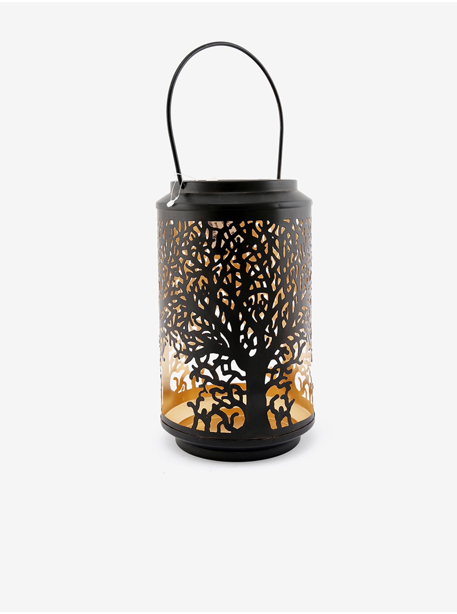 E-shop Čierny kovový lampáš Tree Of Life 10x18 SIFCON