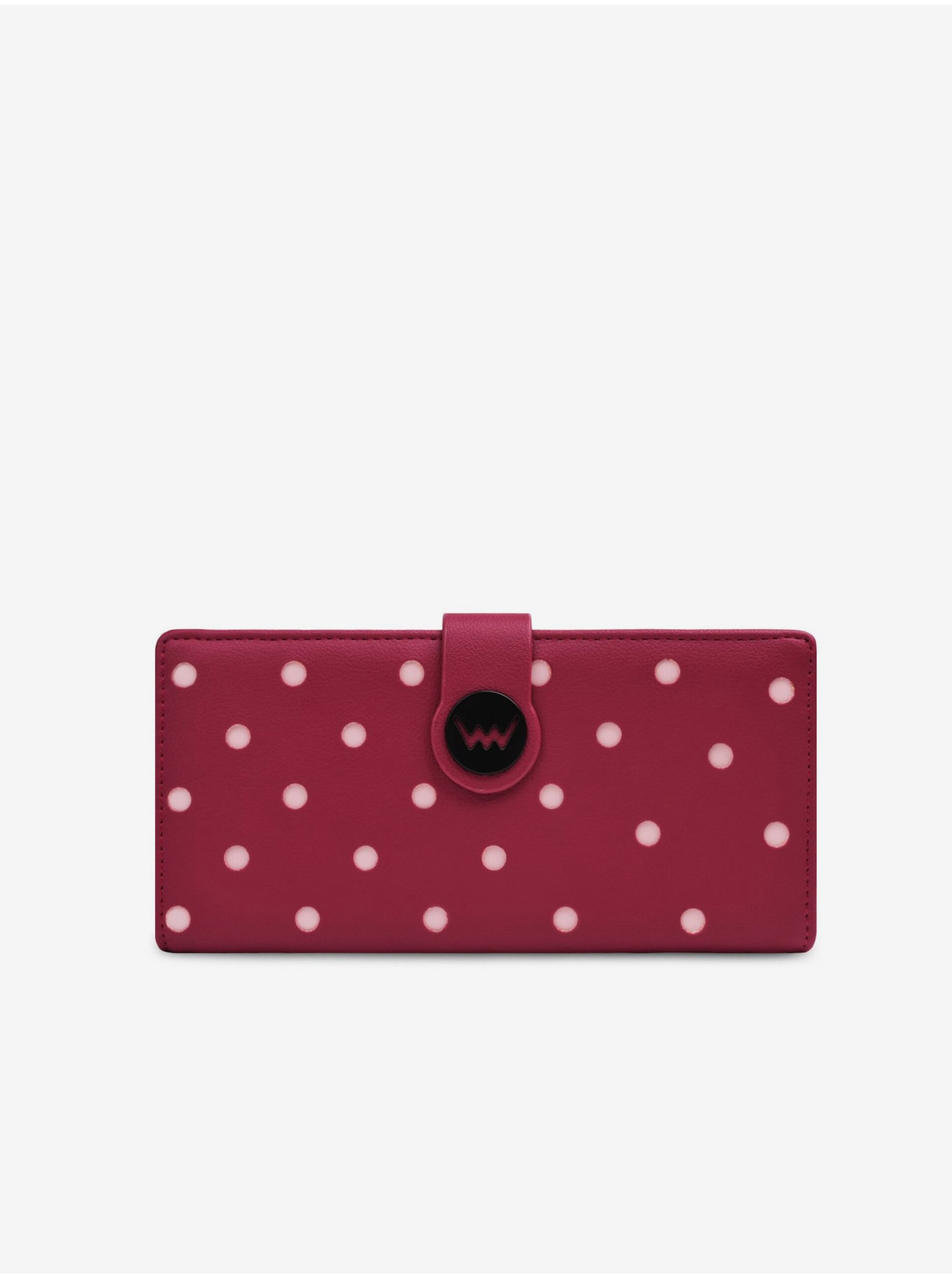 E-shop Vínová dámská puntíkovaná peněženka Vuch Pippa Wine