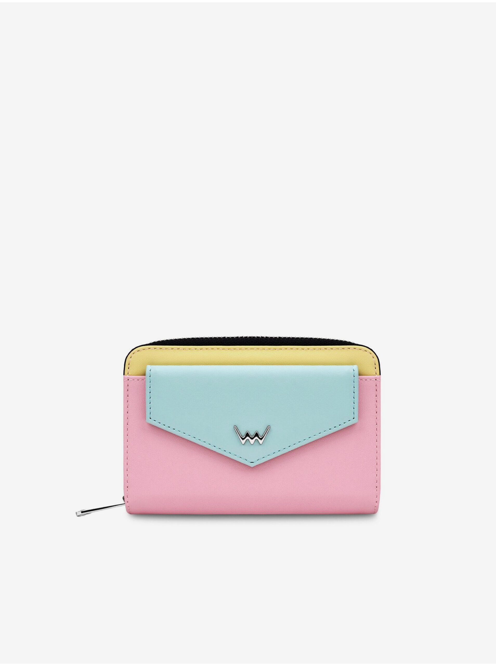 Levně Růžová dámská kožená peněženka Vuch Rubis Pink