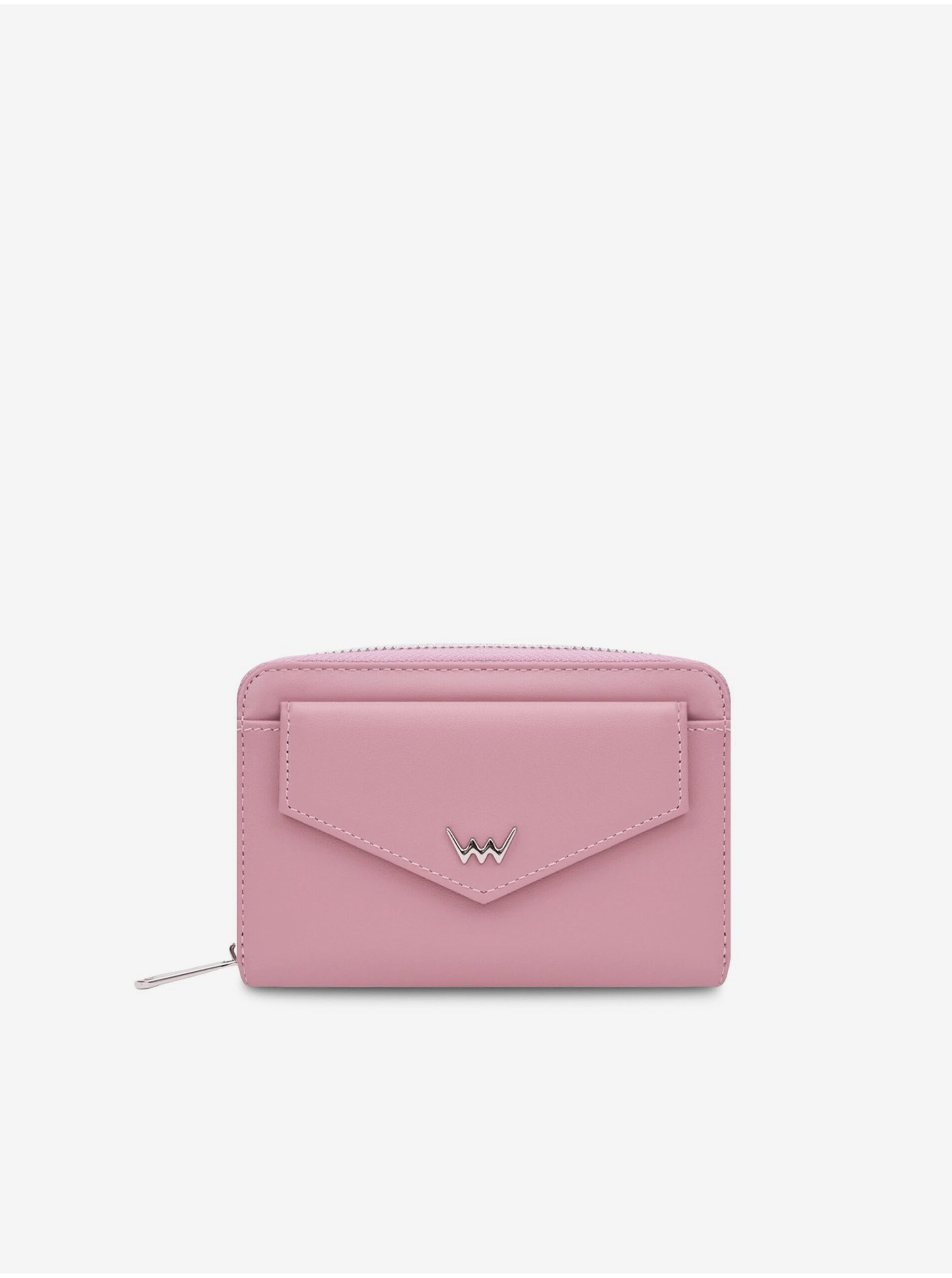 E-shop Ružová dámska kožená peňaženka Vuch Rubis Creme