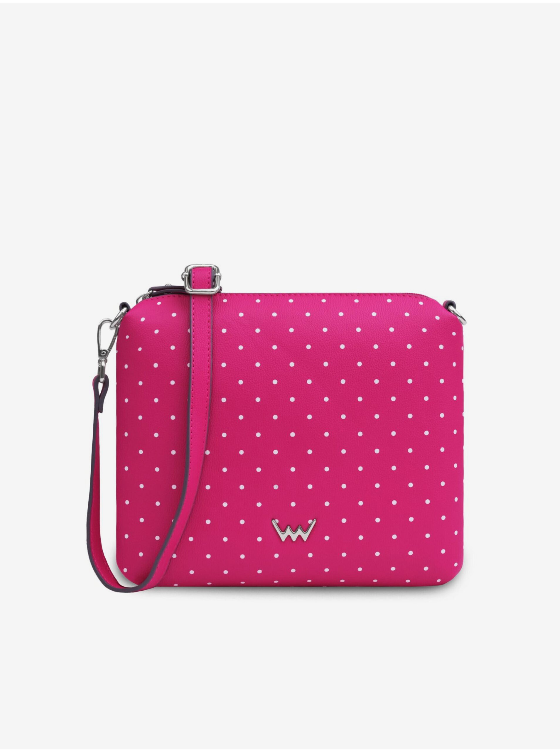 E-shop Tmavě růžová dámská crossbody kabelka Vuch Coalie Dotty Pink