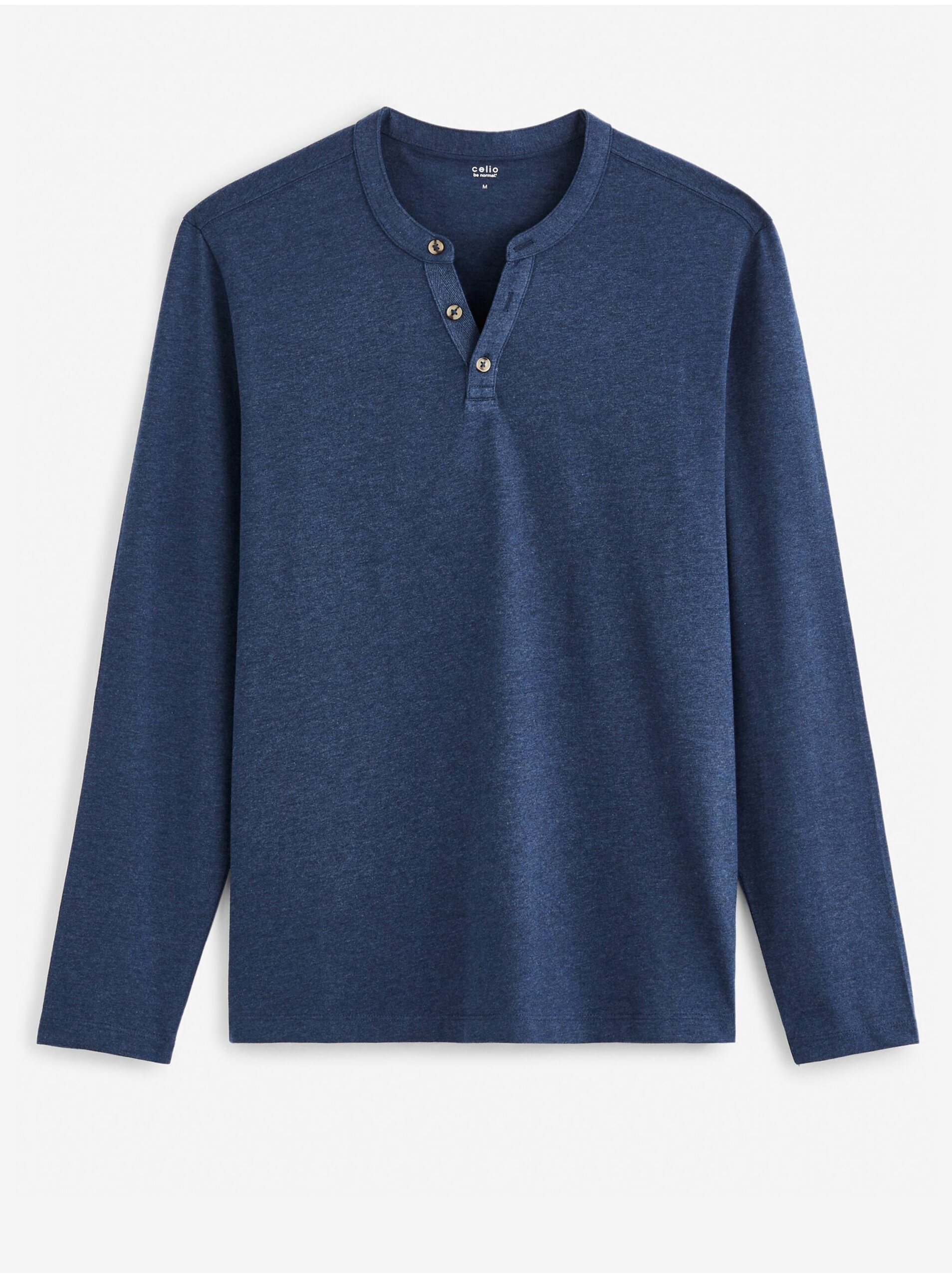 E-shop Tmavě modré pánské tričko Celio Fegetiml