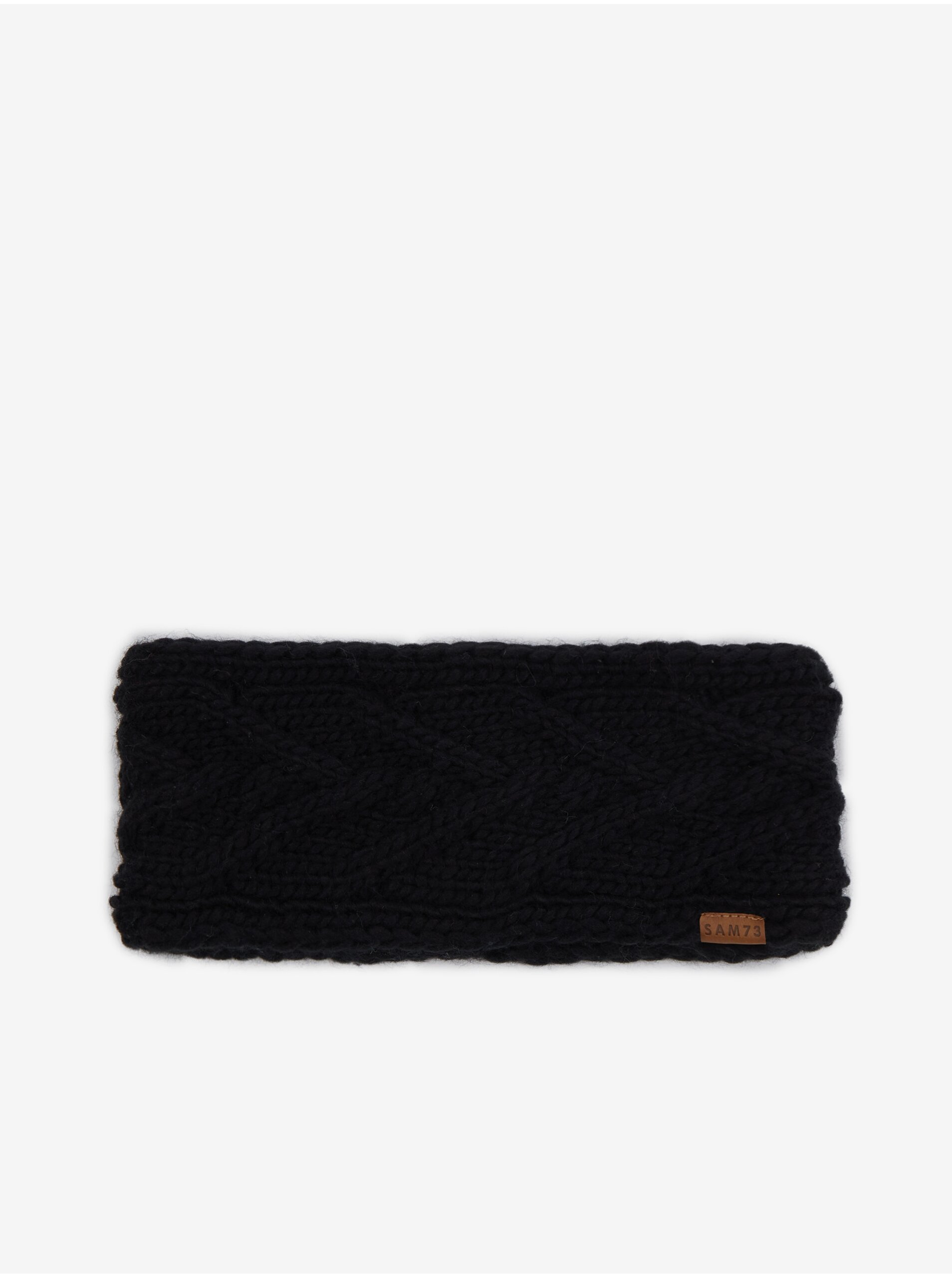 E-shop Černá dámská pletená čelenka SAM 73