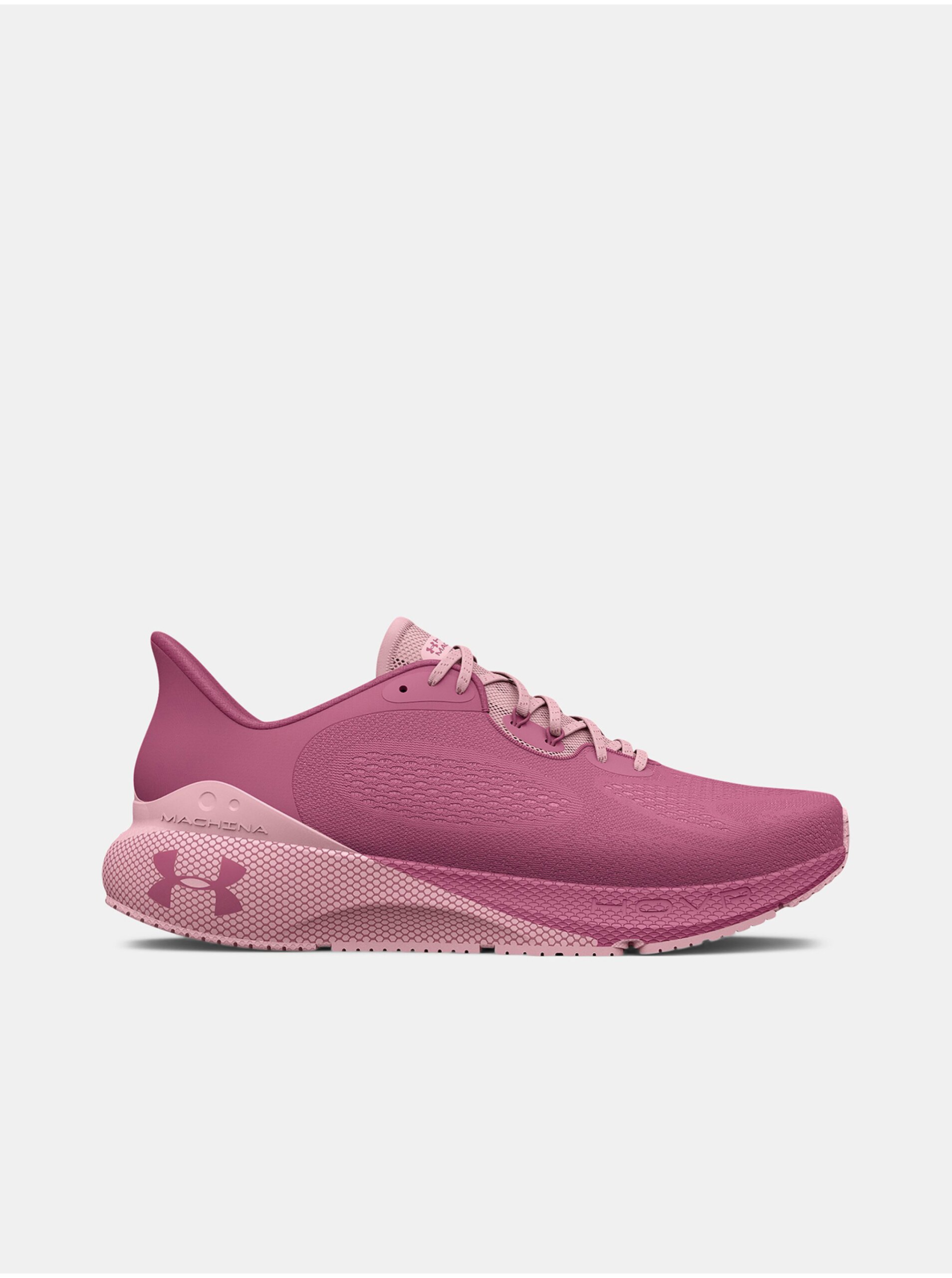 Lacno Ružové dámske běžecké topánky Under Armour HOVR Machina 3