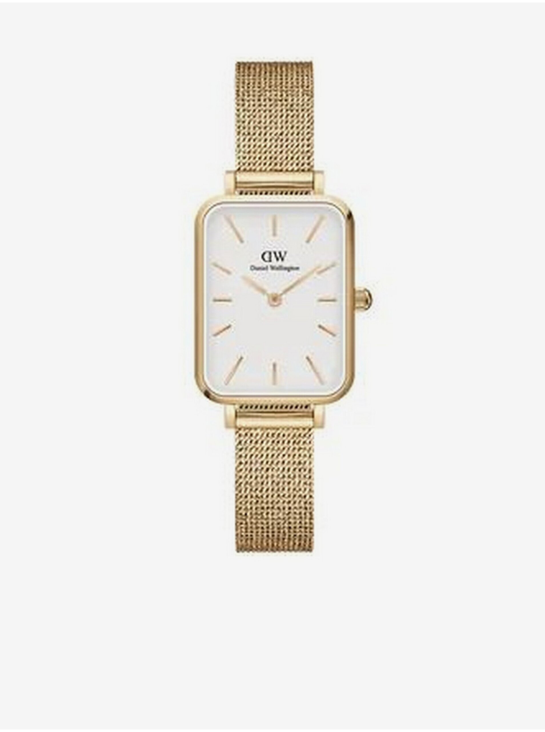 Dámské hodinky ve zlaté barvě Daniel Wellington Quadro
