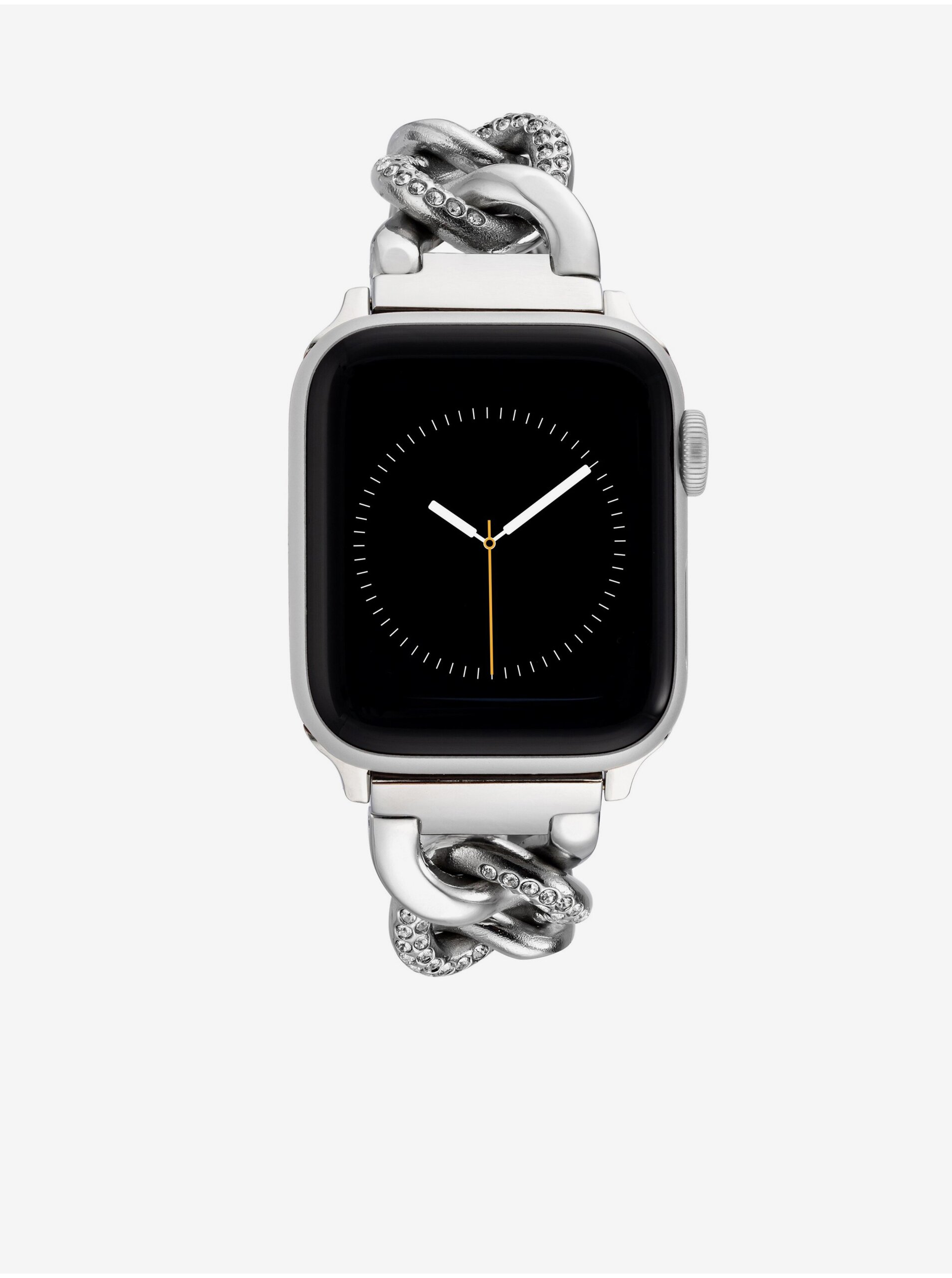 Levně Řemínek pro Apple Watch 42/44/45/ultra 49mm ve stříbrné barvě Anne Klein