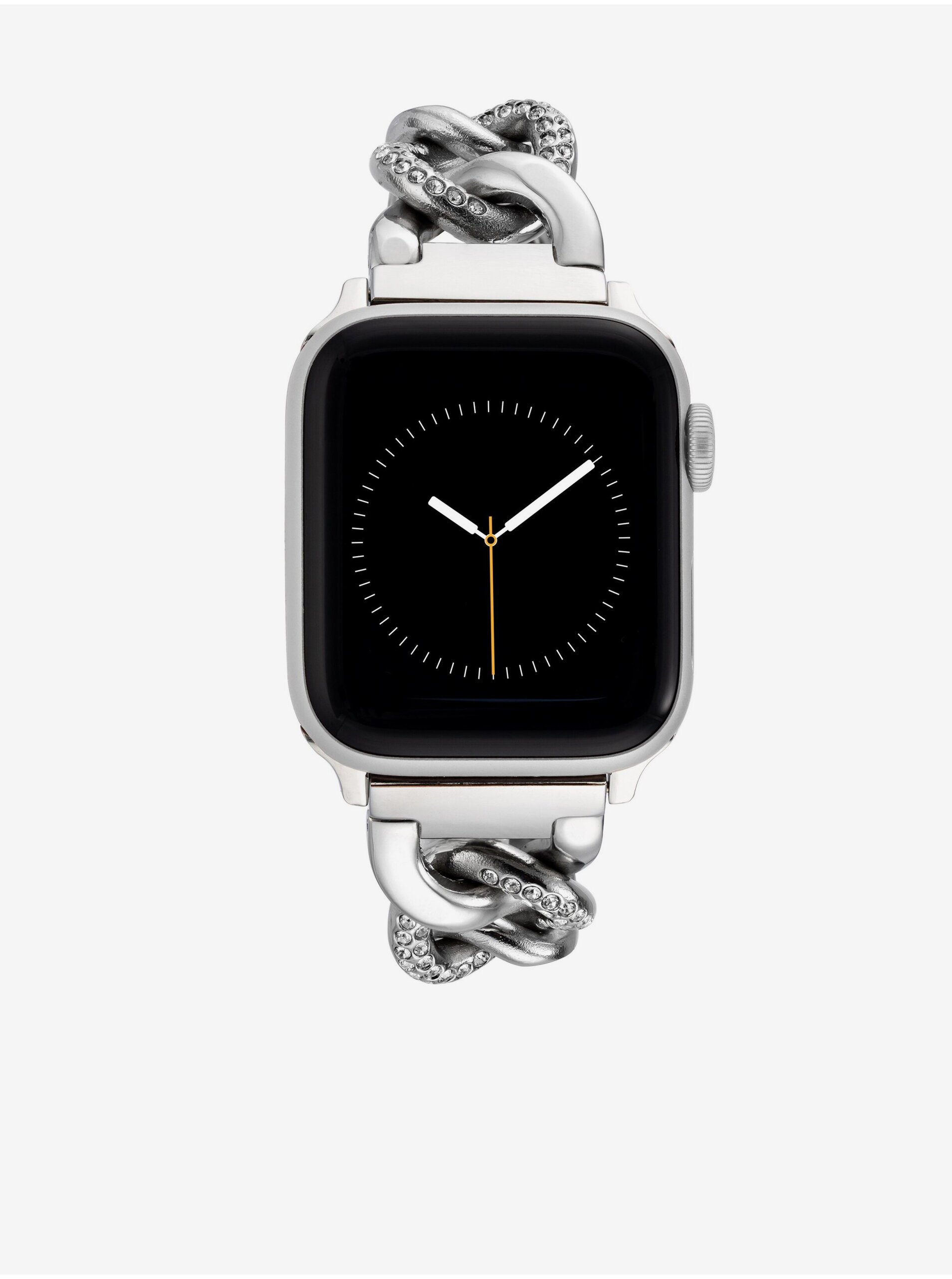 Levně Řemínek pro Apple Watch 38/40/41mm ve stříbrné barvě Anne Klein