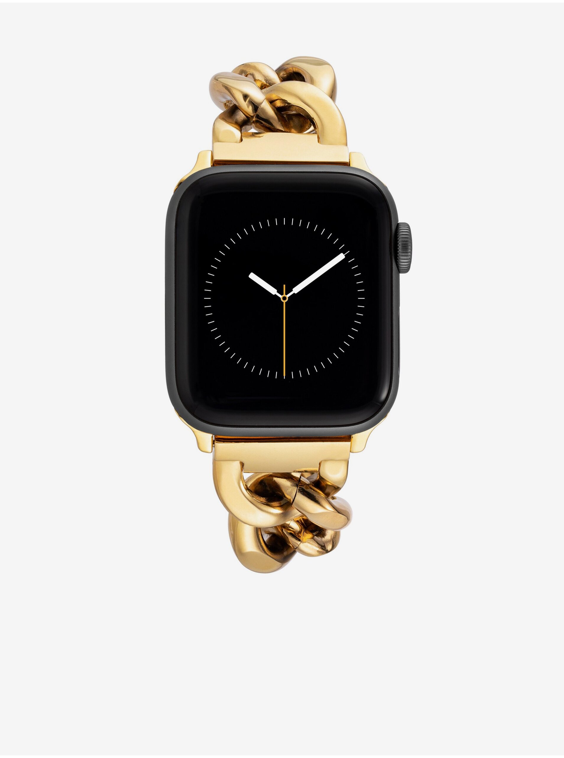 E-shop Řemínek pro hodinky Apple Watch s krystaly ve zlaté barvě Anne Klein