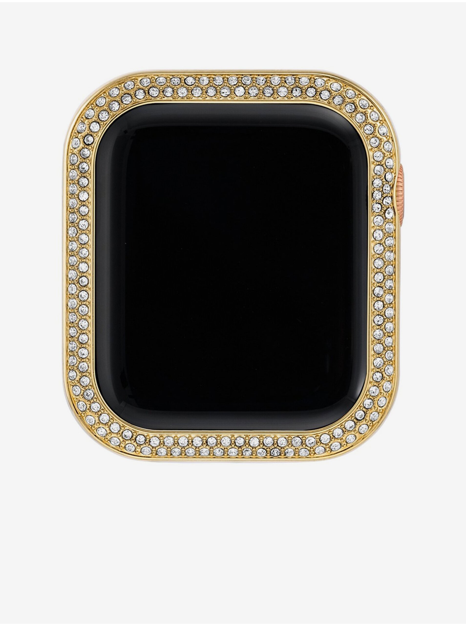 Levně Luneta pro hodinky Apple Watch 40mm s krystaly ve zlaté barvě Anne Klein