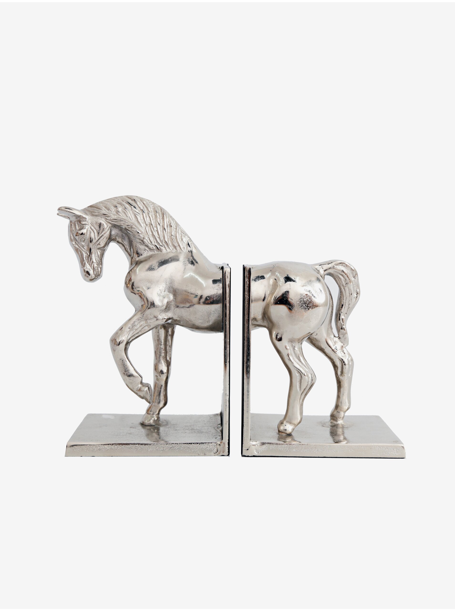 Levně Zarážka na knihy ve stříbrné barvě SIFCON Horse