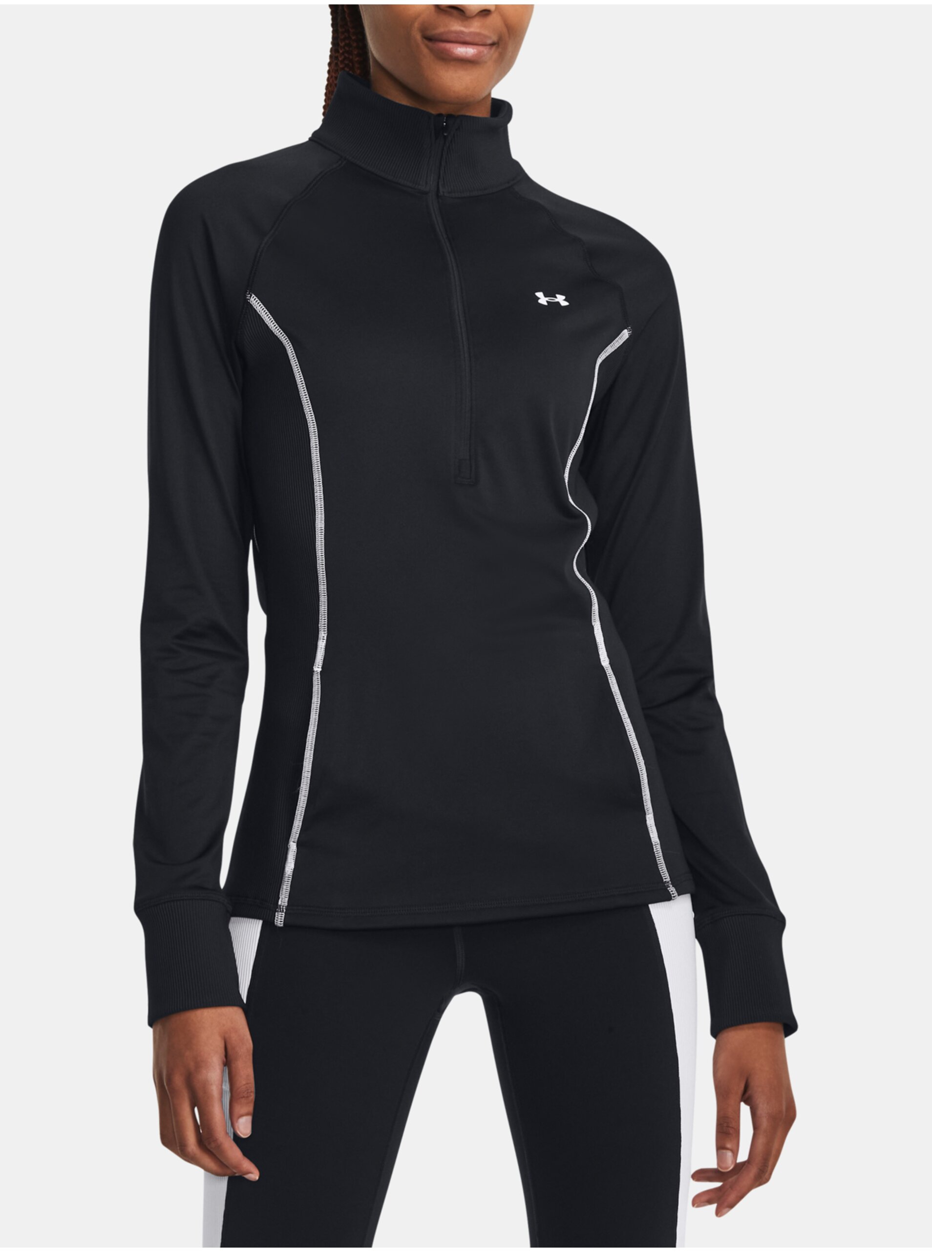 Lacno Čierne športové tričko Under Armour UA Train CW 1/2 Zip