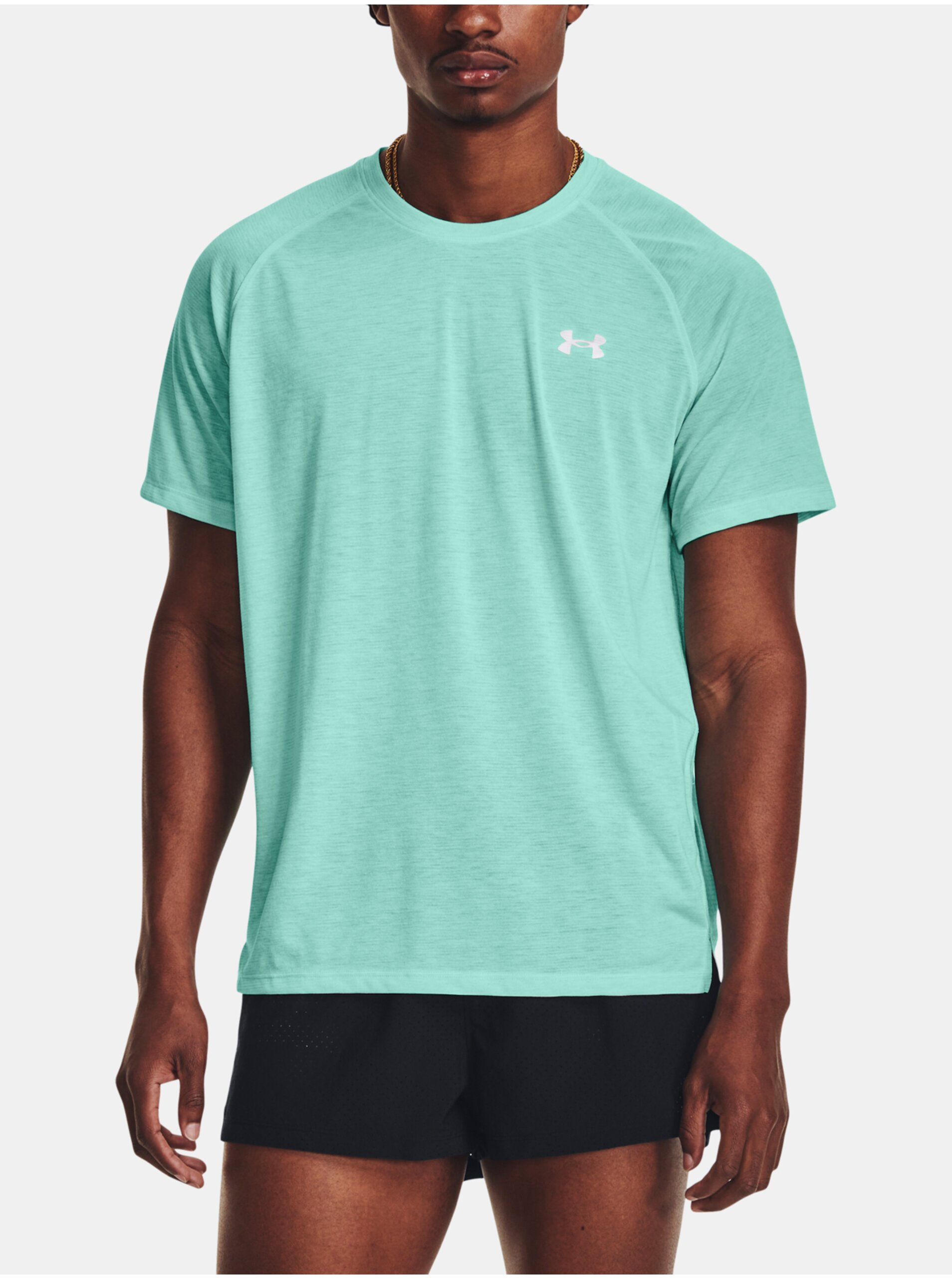 E-shop Světle modré sportovní tričko Under Armour UA STREAKER TEE