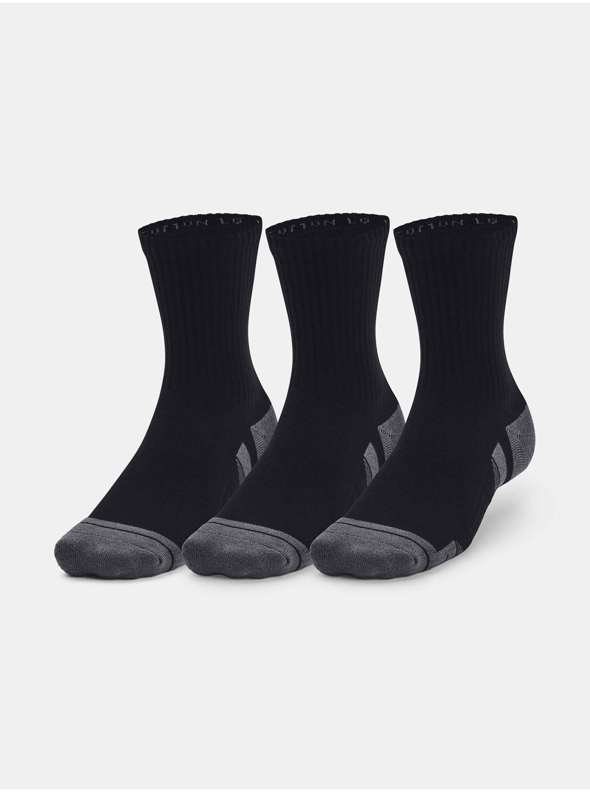Levně Sada tří párů ponožek Under Armour UA Performance Cotton 3p Mid